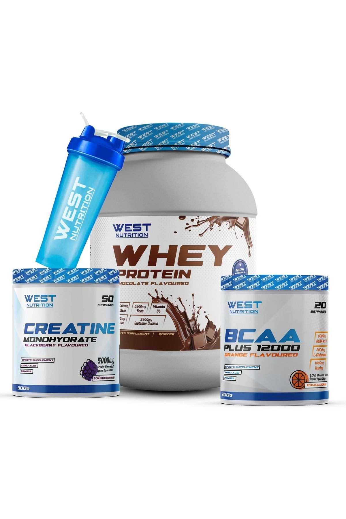 Whey Protein Tozu 1200 gr Çikolata Bcaa Kreatin Paketi