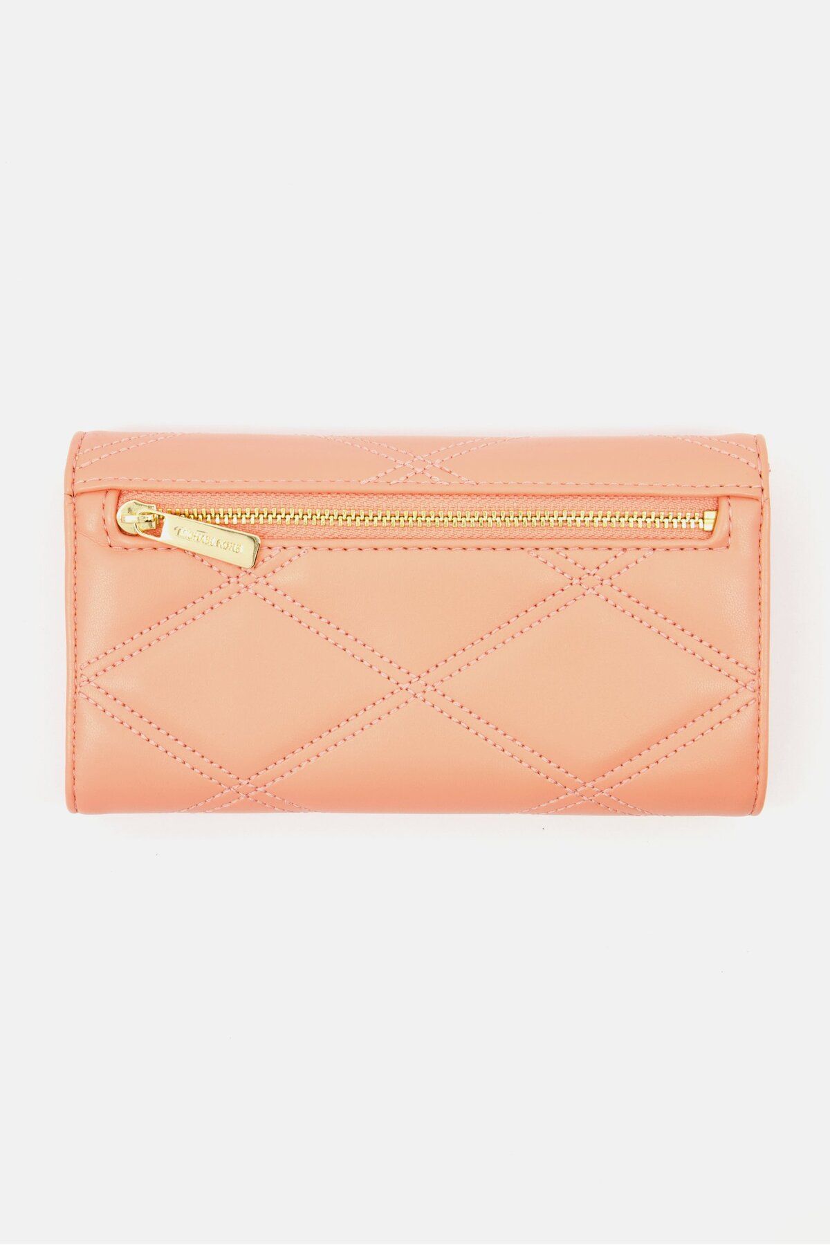 Michael Kors-Női hardver logós pénztárca 11 H x 18 H x 2 W cm, őszibarack 2