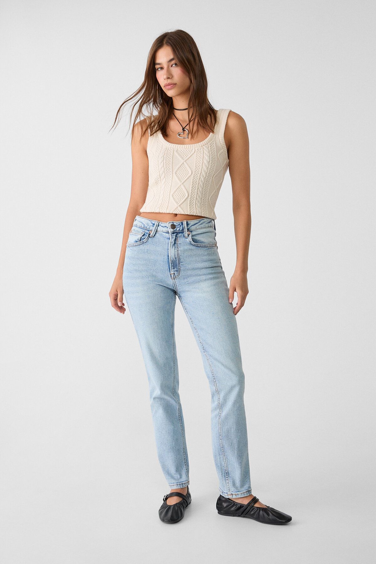 Stradivarius jean mom outlet