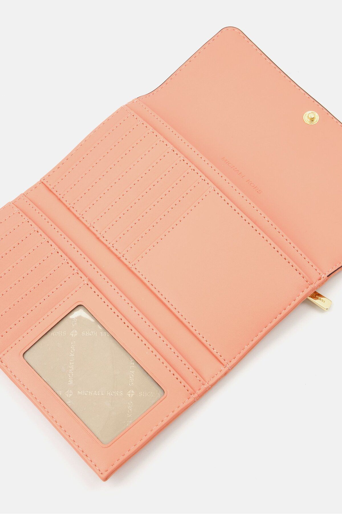 Michael Kors-Női hardver logós pénztárca 11 H x 18 H x 2 W cm, őszibarack 3