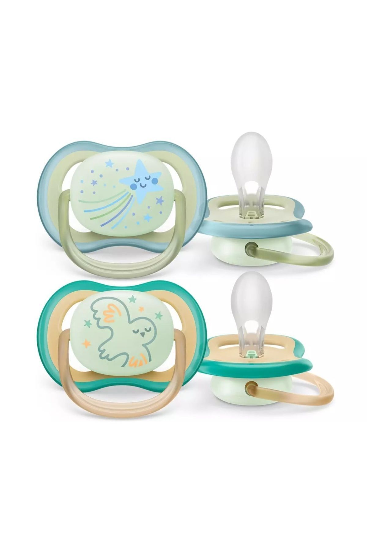 Philips Avent Ultra Air Gece Emziği 0-6 Ay 2'li Erkek