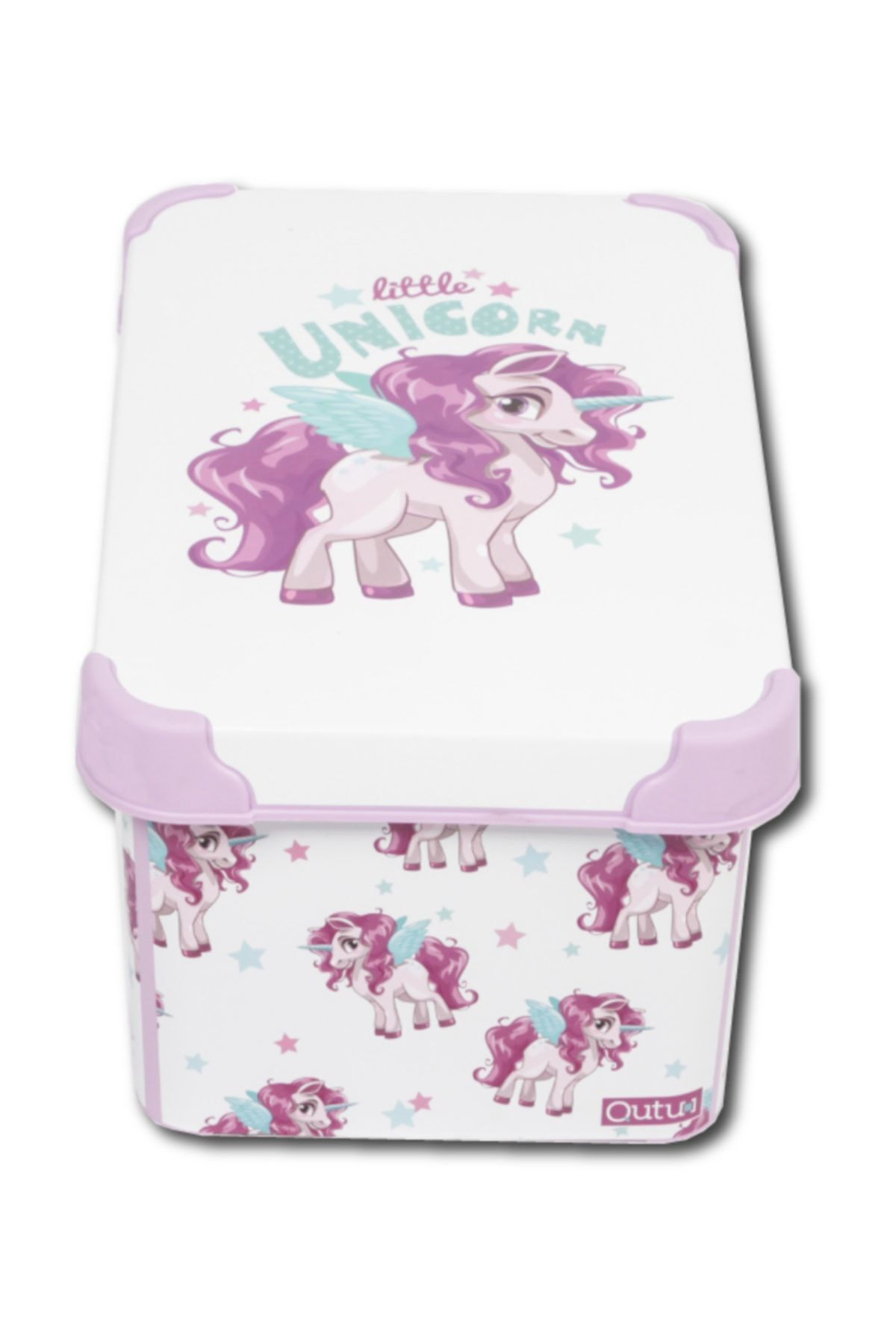 QUTU-Style Box Unicorn Patterned 5 L Decorative Storage Box 3