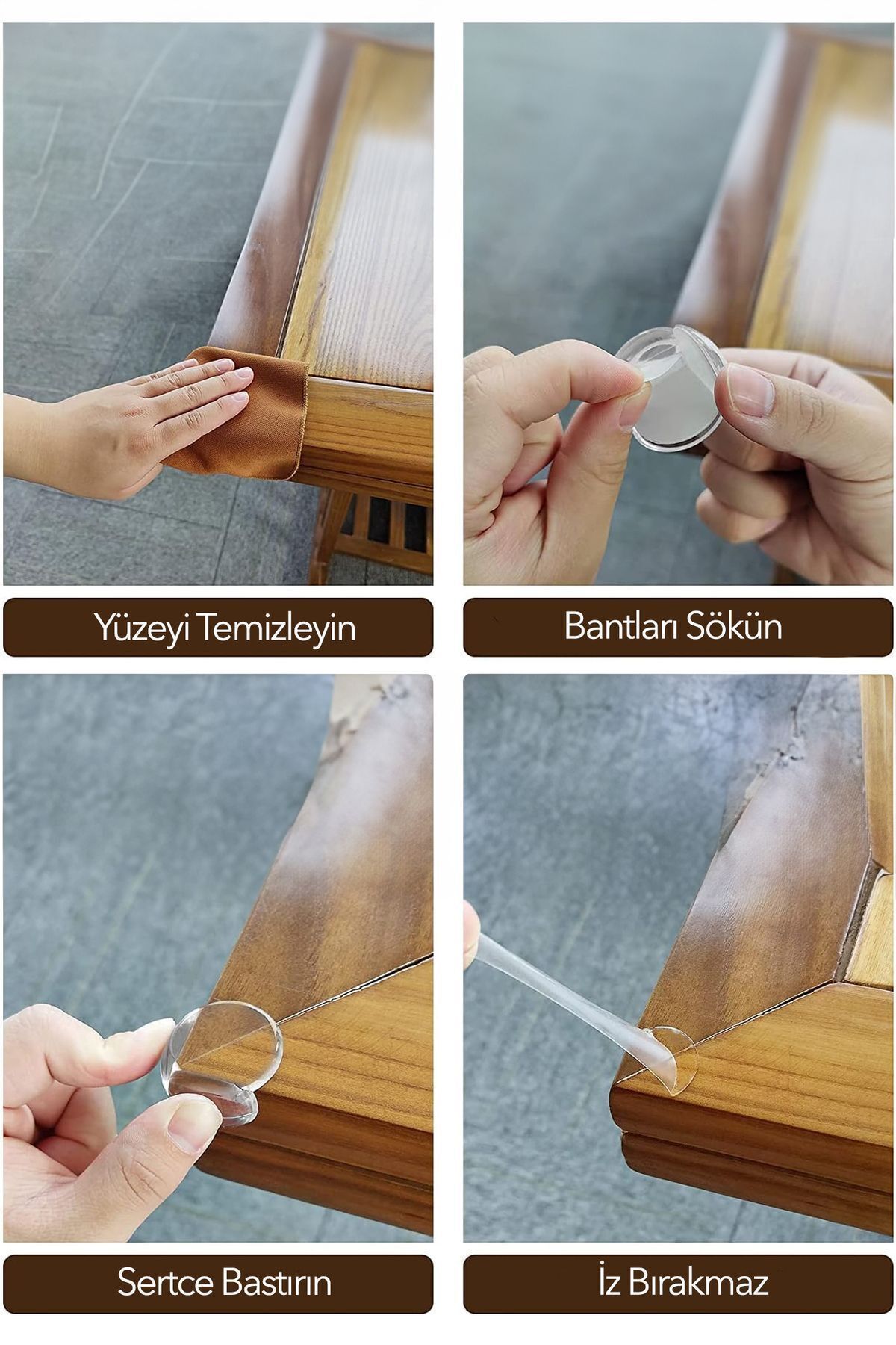 LOVEX Bebek Güvenliği İçin Mobilya Köşe Koruyucu Keskin Masa Kenarları Kaplamak İçin Silikon Köşe Koruması fotoğrafı 7 (önizleme)