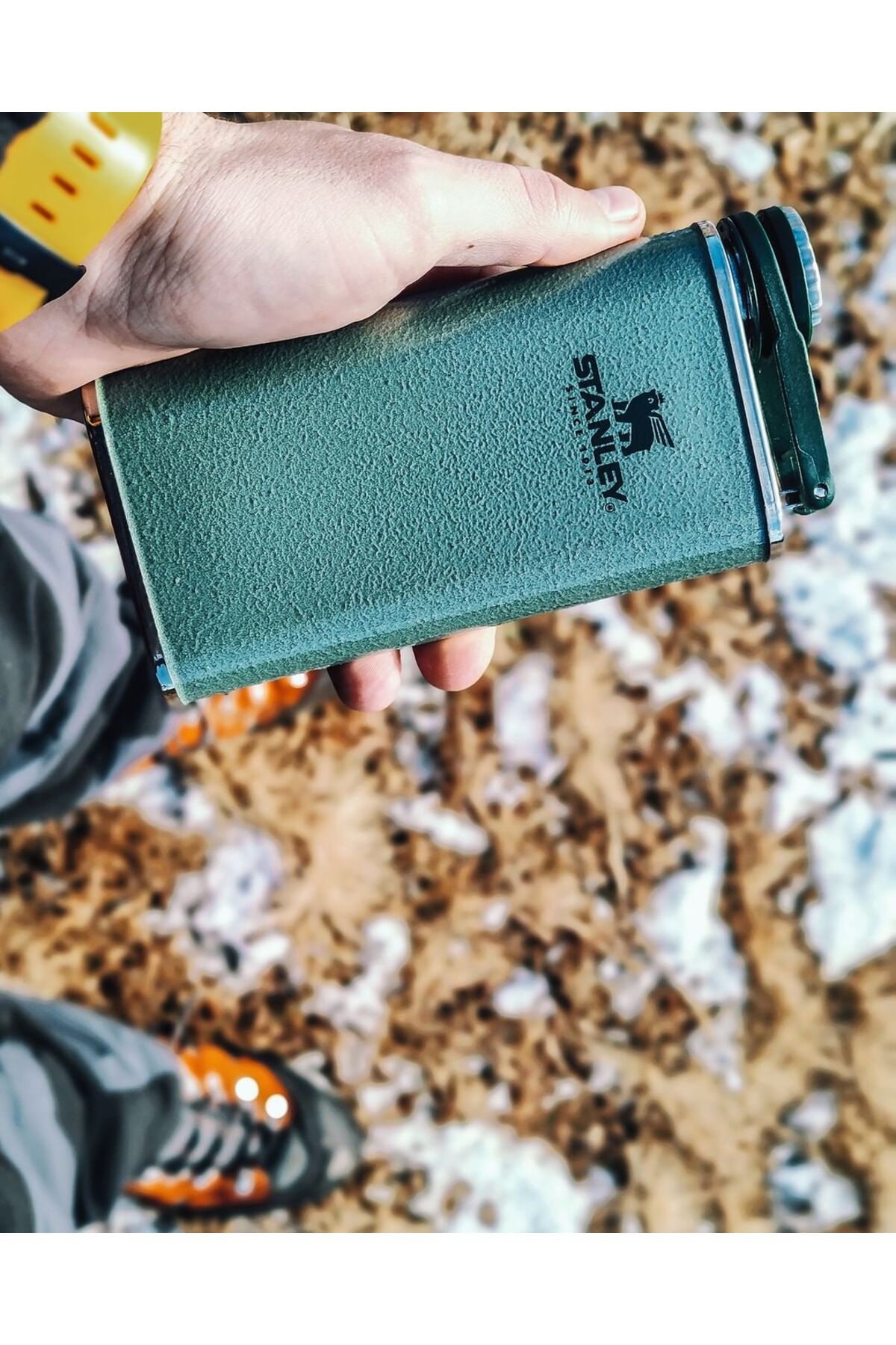فلاسک Stanley ران کلاسیک استیل ضد زنگ 0.23 لیتر - Hammertone Green اورجینال - تصویر 5
