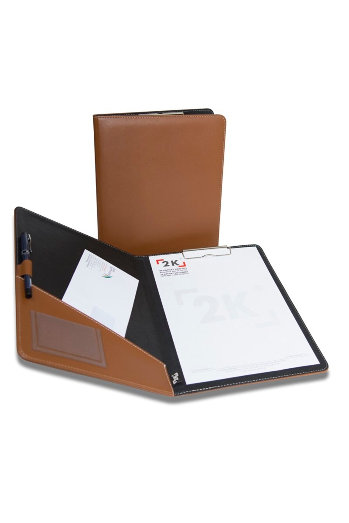 2K Kapaklı Sekreterlik A4 100 Yaprak Kapasiteli Rainbow Clip Board Vegan 24x32 cm