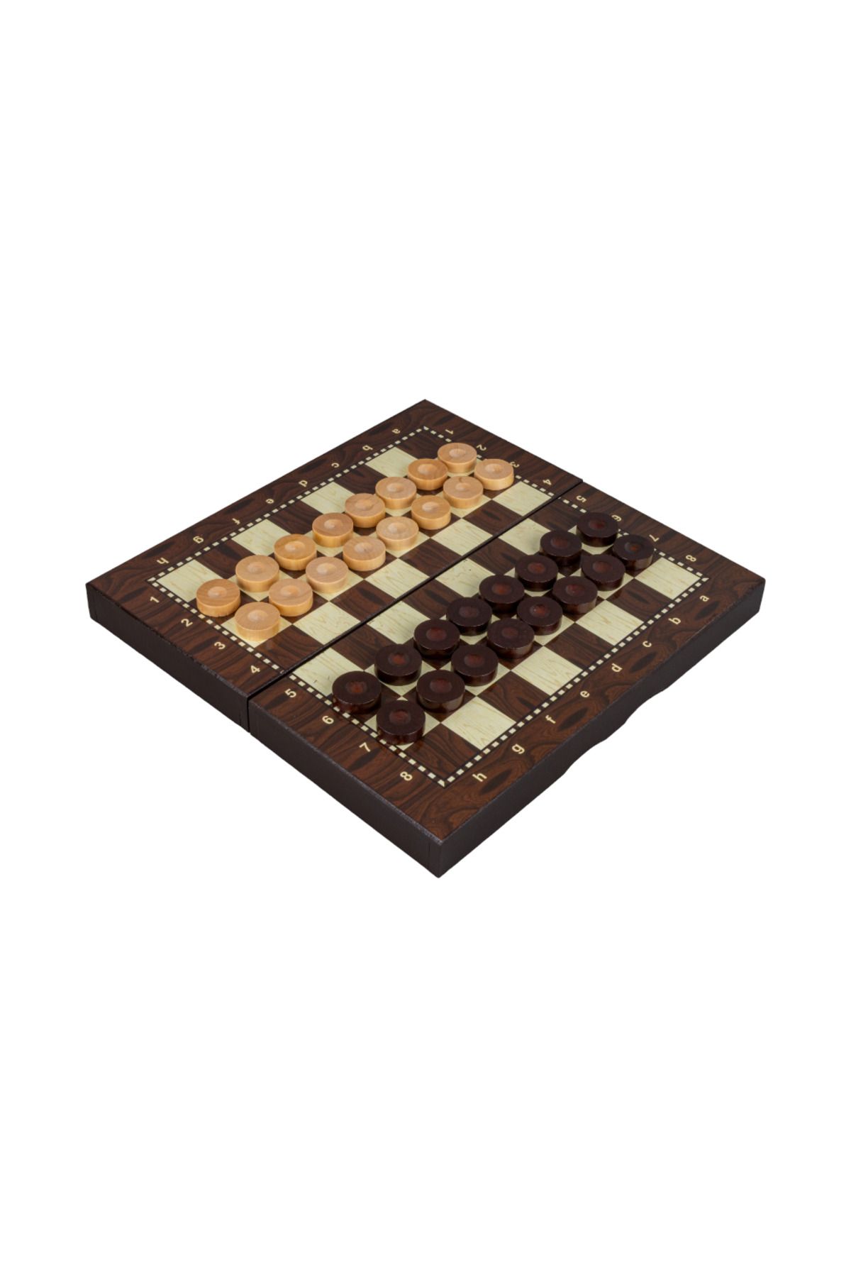 SERA-Checkers and Chess Set - Wooden Box 4