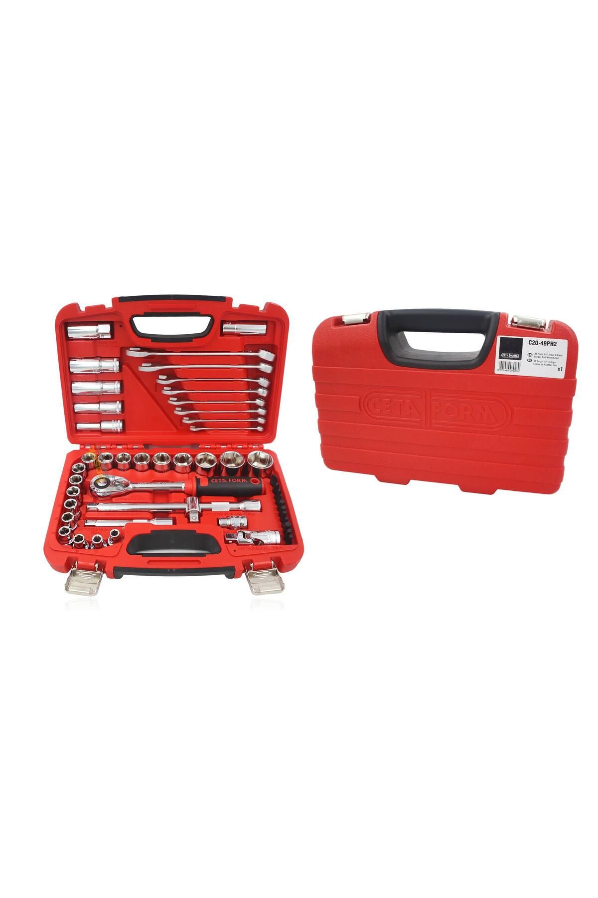 CETA FORM-49 Pieces 1/2" 8-32mm Socket and 8-19mm Wrench Set C20-49Ph2 3