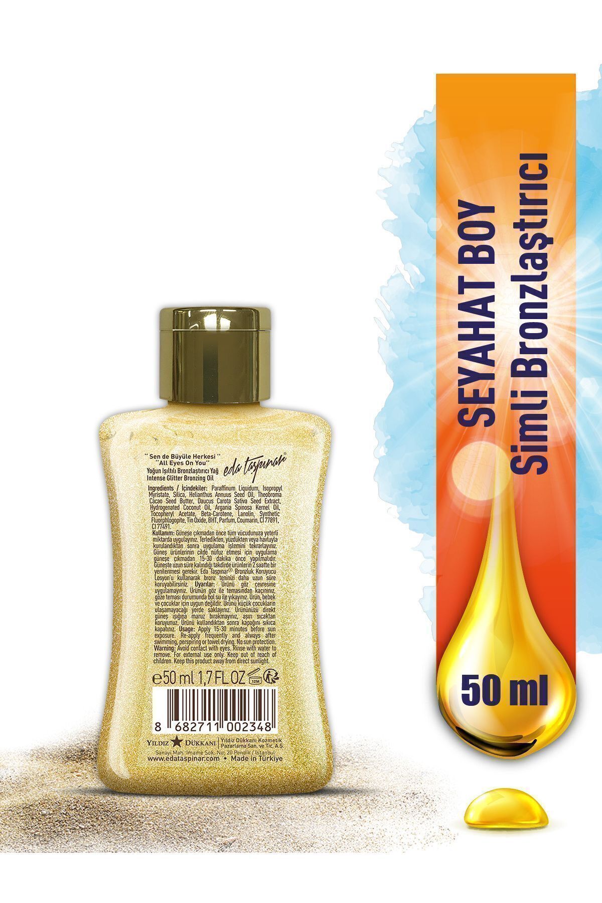 Eda Taşpınar-Mini 50 ml Bronzing Oil - Travel Size Set 2