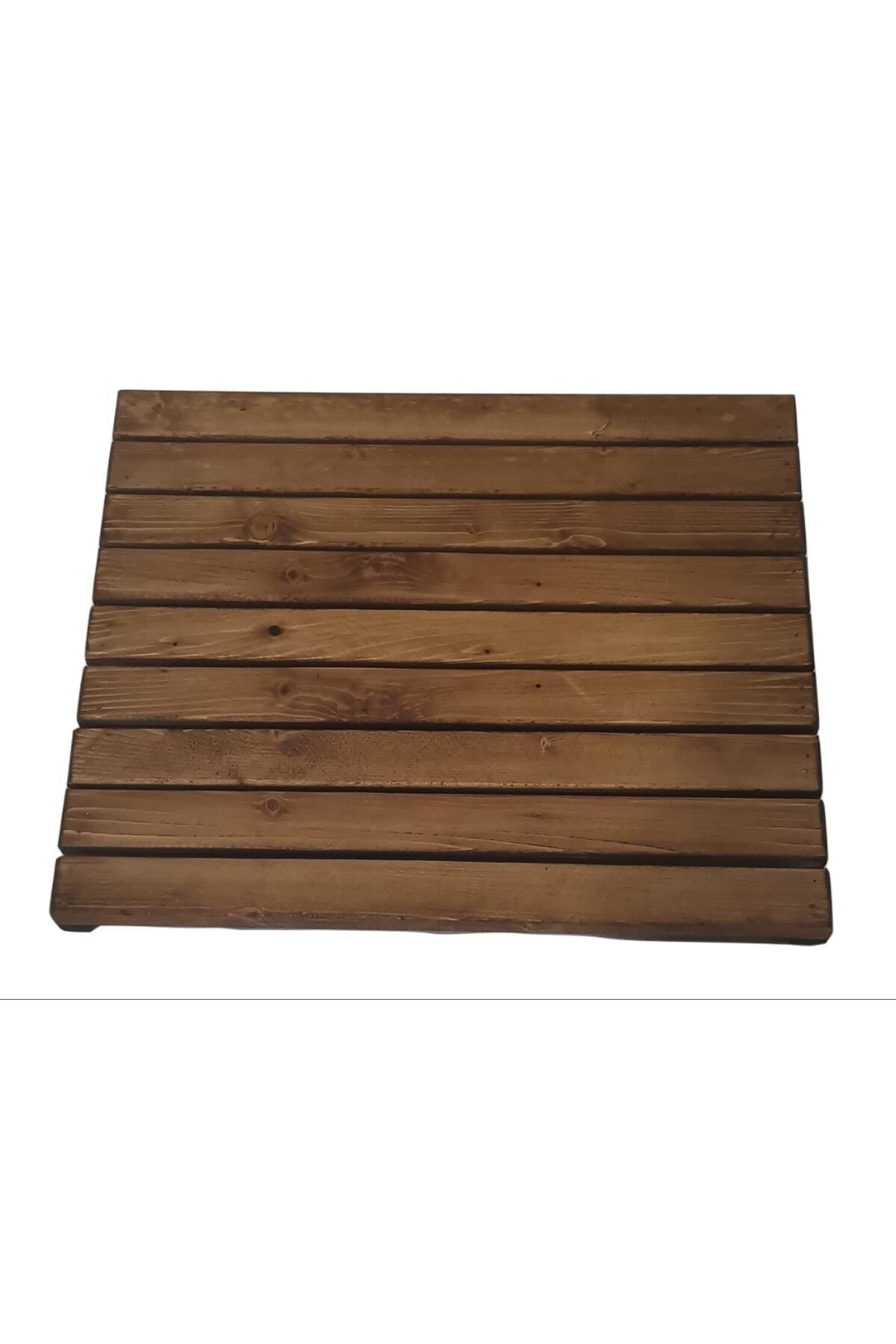 inci mobilya ahşap Masa Altı Ayaklık Ayak Koyma Standı Ayak Rampası Kestane Rengi 49x40cm.