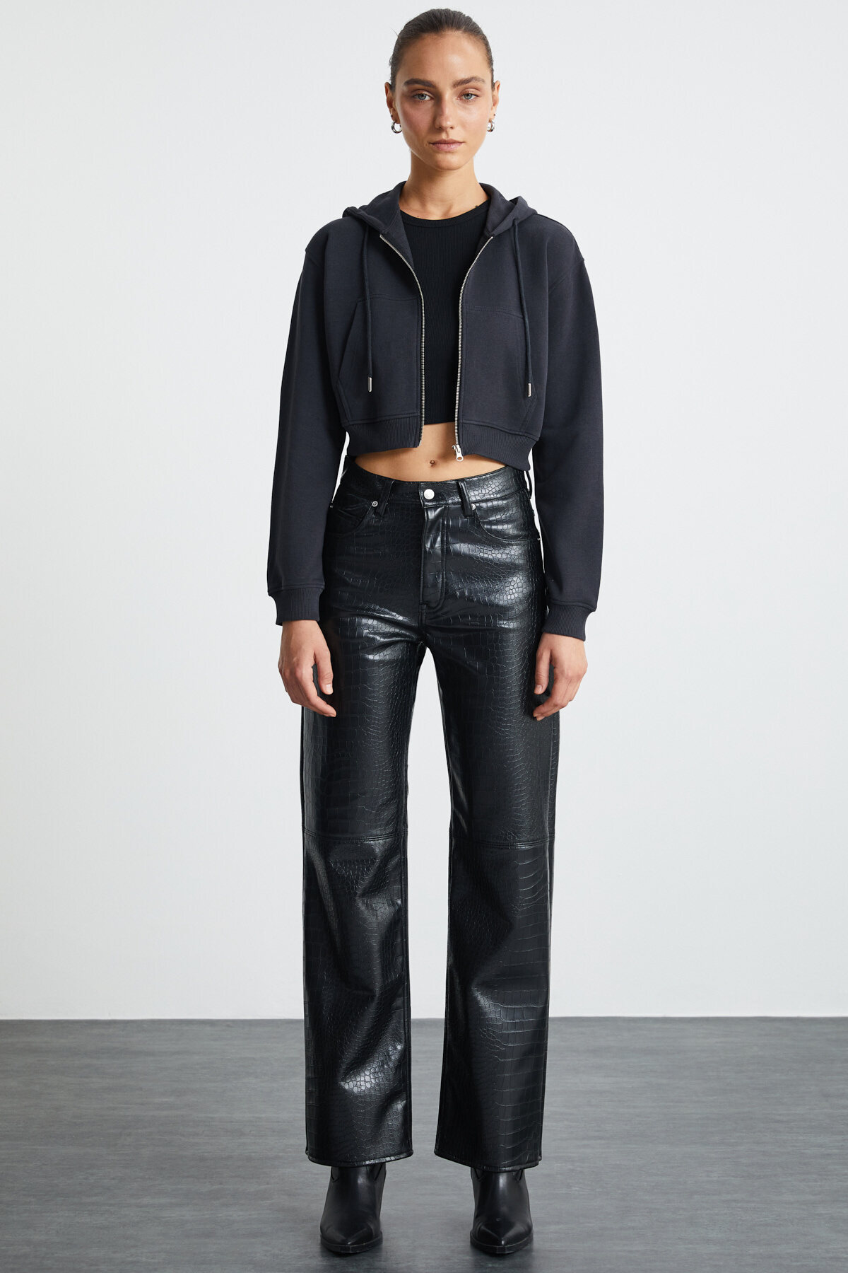 GRIMELANGE  ESTER Kadın Antrasit Sweatshirt - Görsel 2