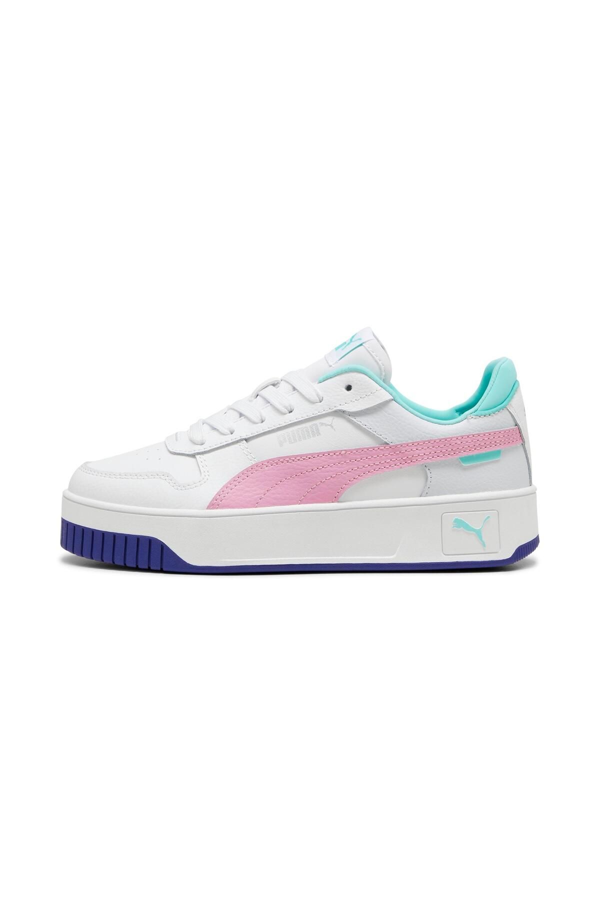 Puma-Carina Street Jr-PUMA - fehér és mályva menta színű tornacipő 1