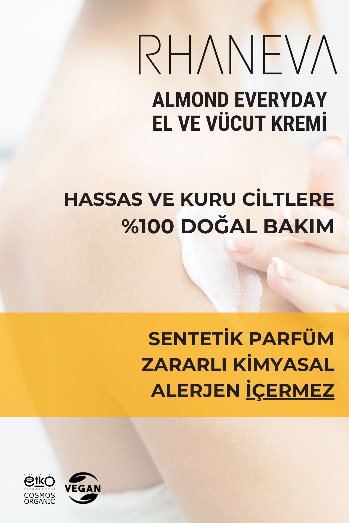 RHANEVA-Almond Everyday - 250 ml Organic and Vegan Hand and Body Lotion 3