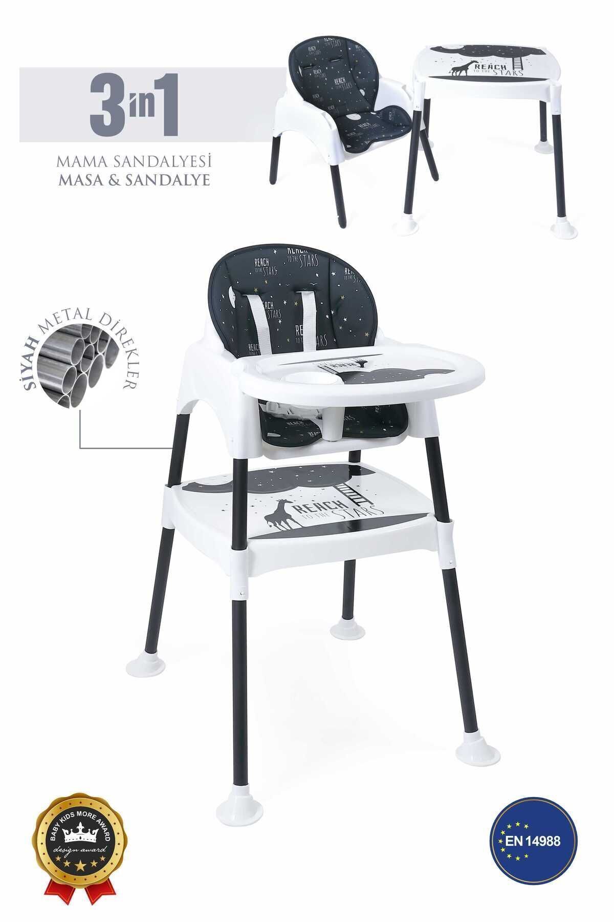 Umaybebek 3in1 Çalışma Masası, Mama Sandalyesi, Masa, Sandalye
