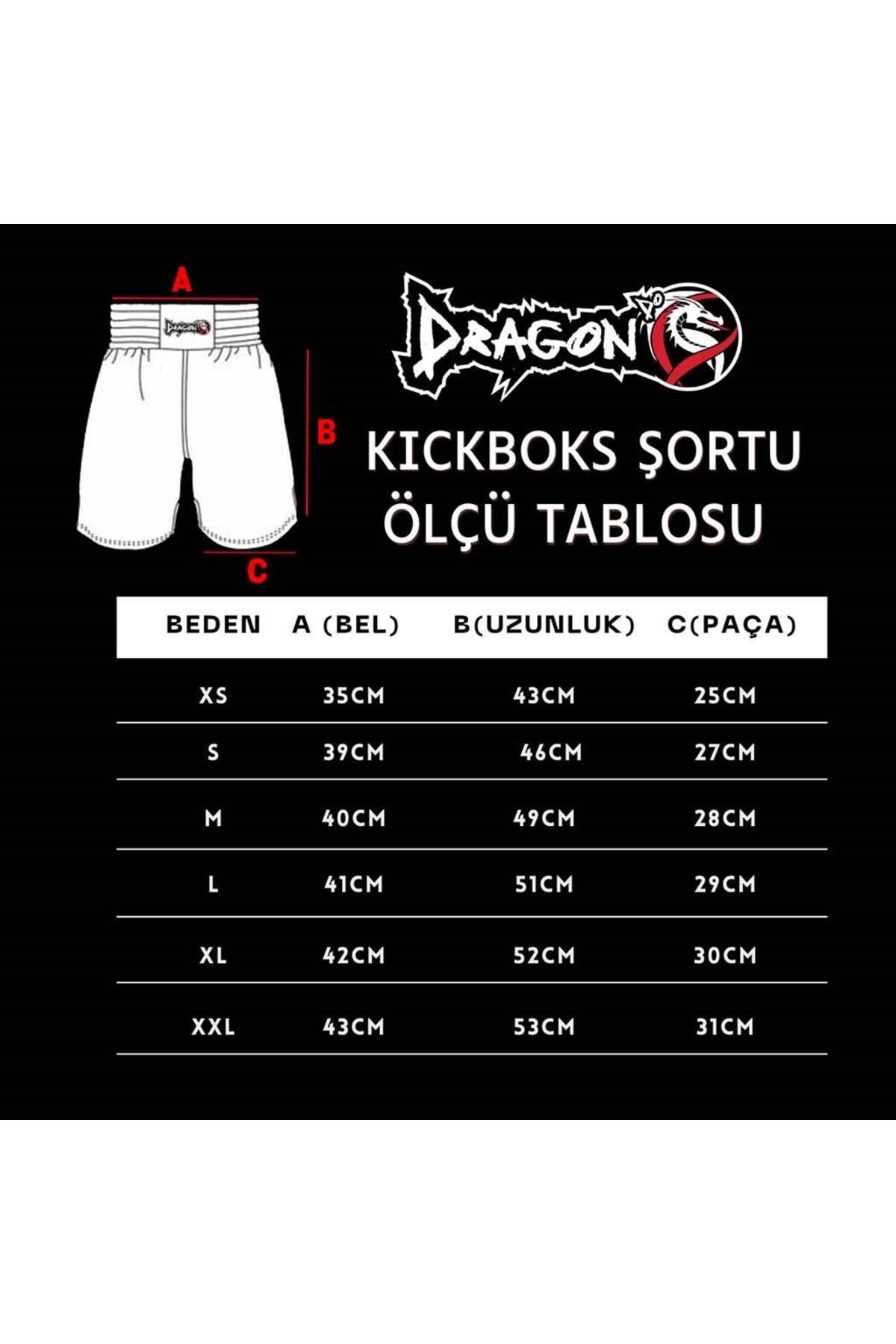 شورت بوکس مردانه و زنانه KB240 KICK BOXING کوتاه دیجیتال چاپ آموزش Dragondo