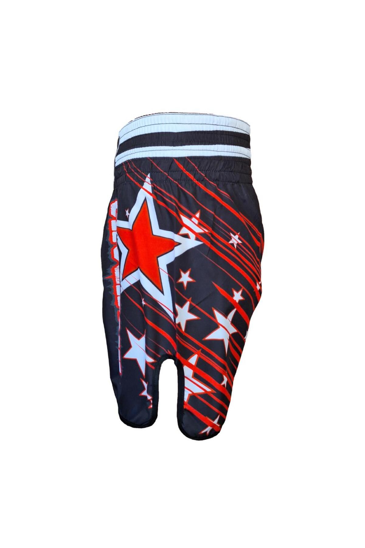 شورت بوکس مردانه و زنانه KB240 KICK BOXING کوتاه دیجیتال چاپ آموزش Dragondo