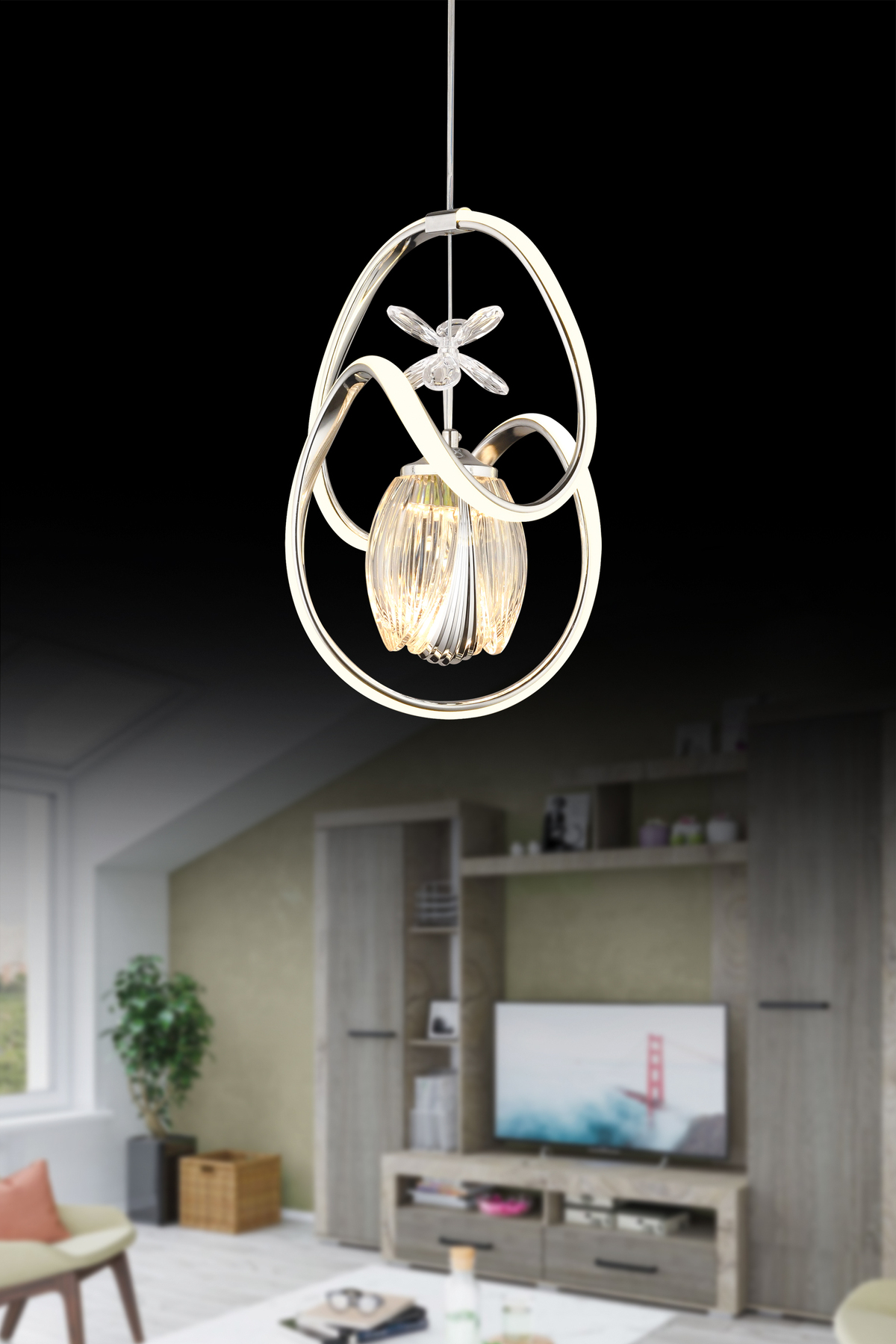 ★新品★QVC定価12100円 ANELAH LUX トップス Nisaluce Nisa Luce Tulipa Ledli Avize - Krom - Fiyatı, Yorumları