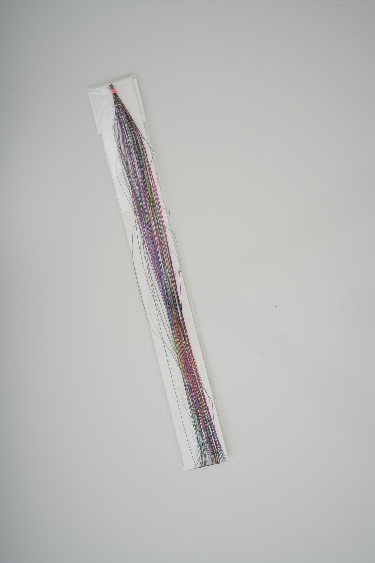 GÜNEŞ GRUP Tinsel Renkli Saç Simli 10lu Karışık Renkli Saç Ve Boncuk(TAKMA APARATI ILE BİRLİKTE) 40 Cm