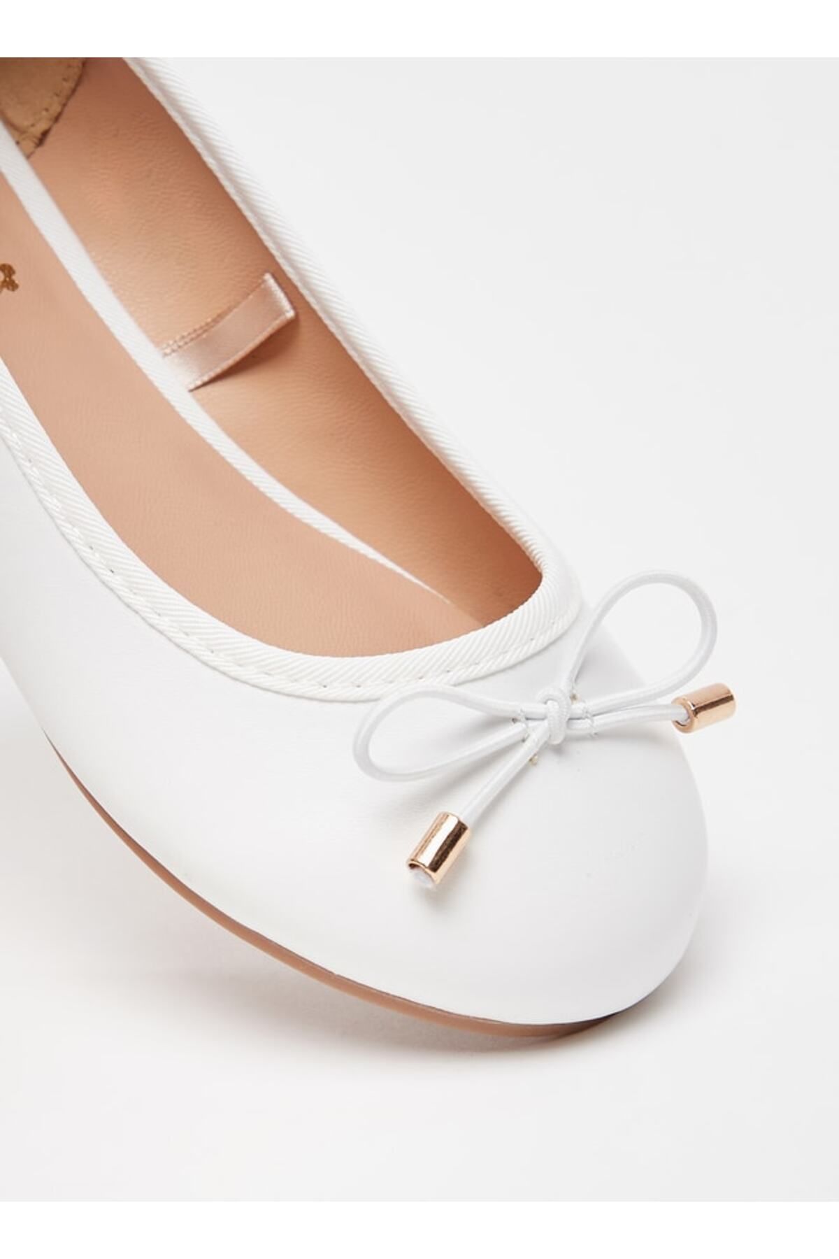 Little Missy-Solid Slip-On Round Toe Ballerina Shoes with Cushioning 4