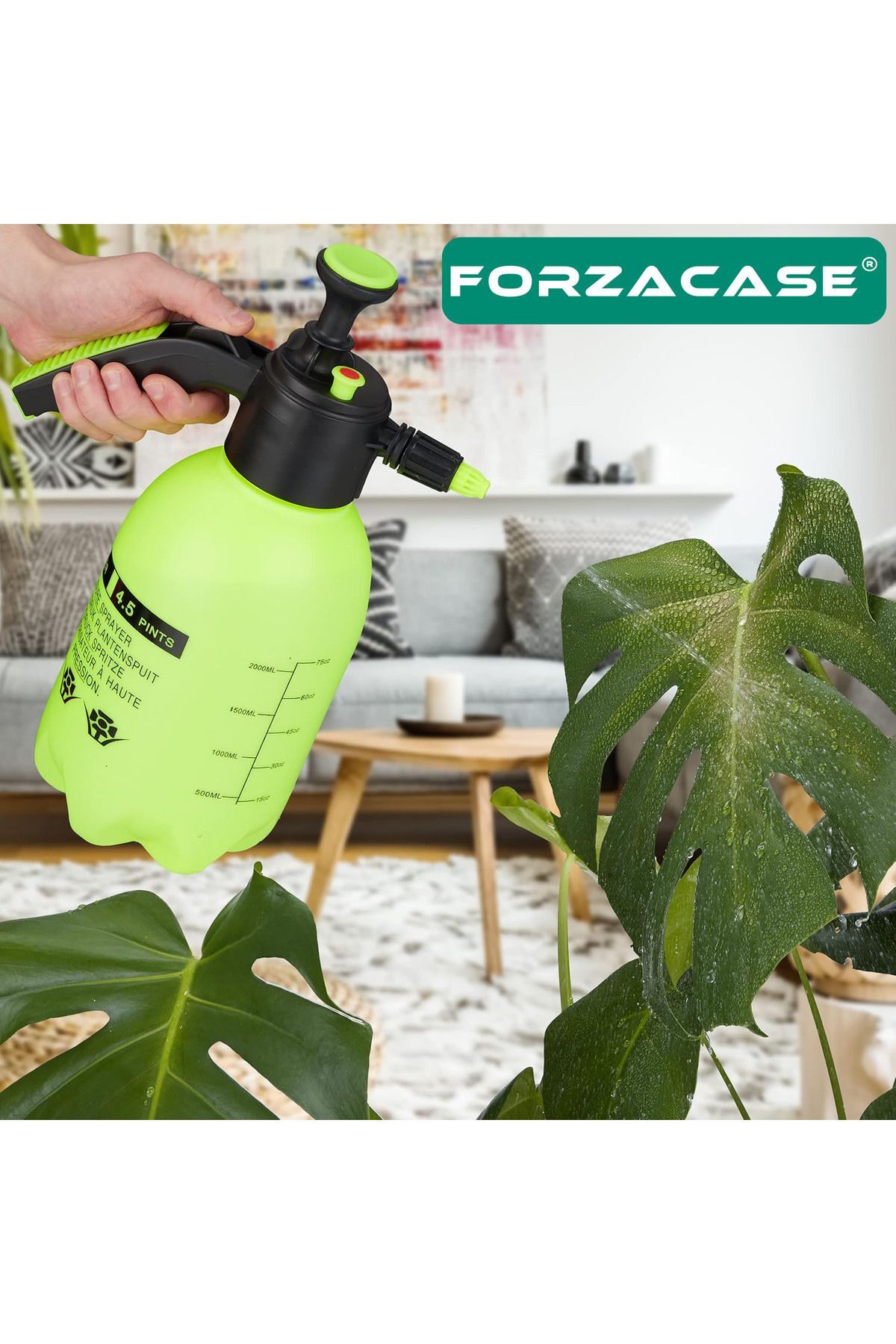 2 Litre Basınçlı Su Köpük Püskürtme Sprey Şişe Çiçek Sulama İlaçlama Araç Yıkama - FC665 6