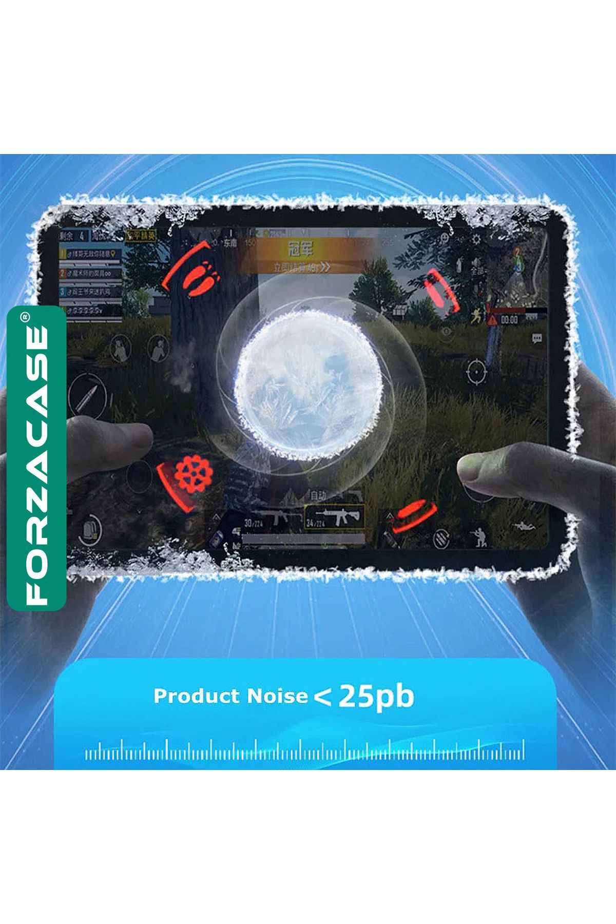 5500 RPM Kablolu RGB Işıklı Manyetik Tablet ve Telefon Soğutucu Isı Önleyici Fan - FC560 5