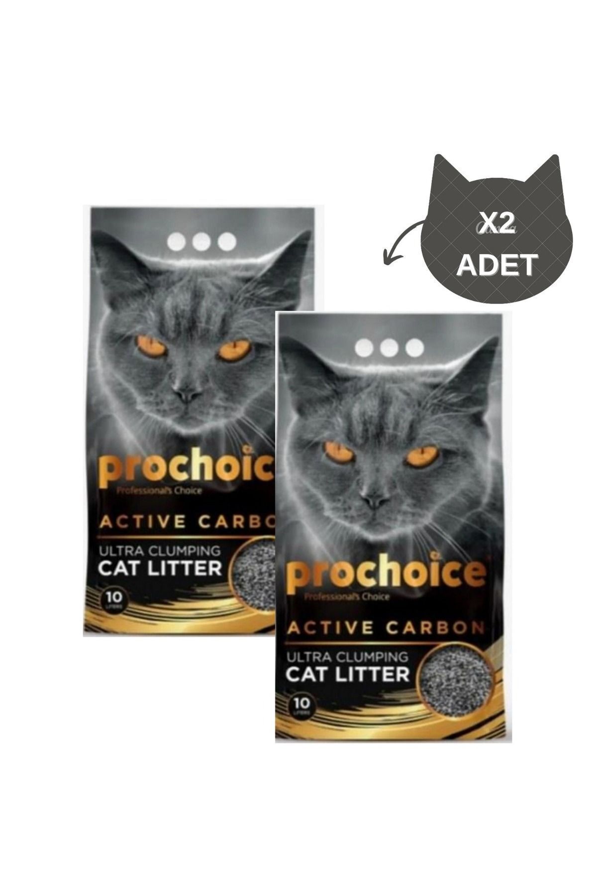 Prochoice Bentonit Cat Litter Active Carbon Kedi Kumu (2 ADET-20 L)
