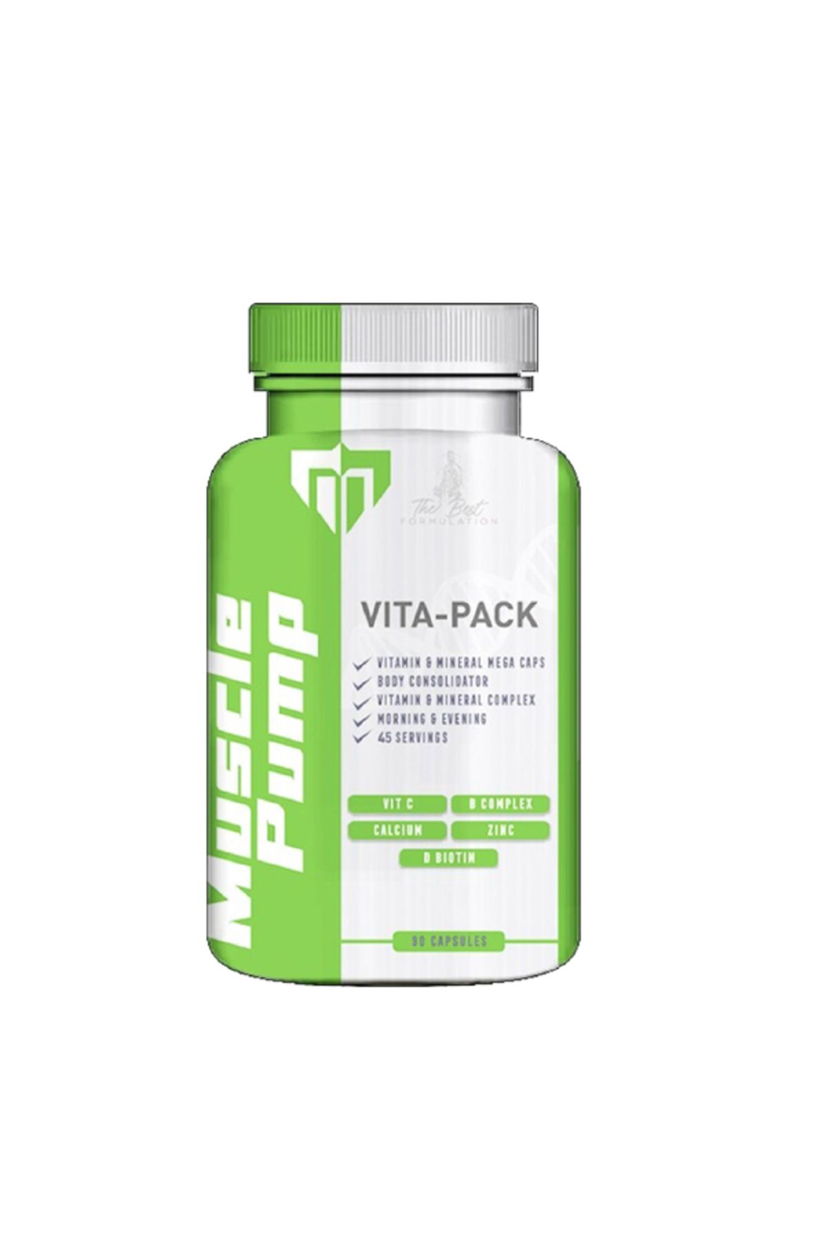 MUSCLE PUMP Vita-Pack Vitamin Mineral 90 Kapsül