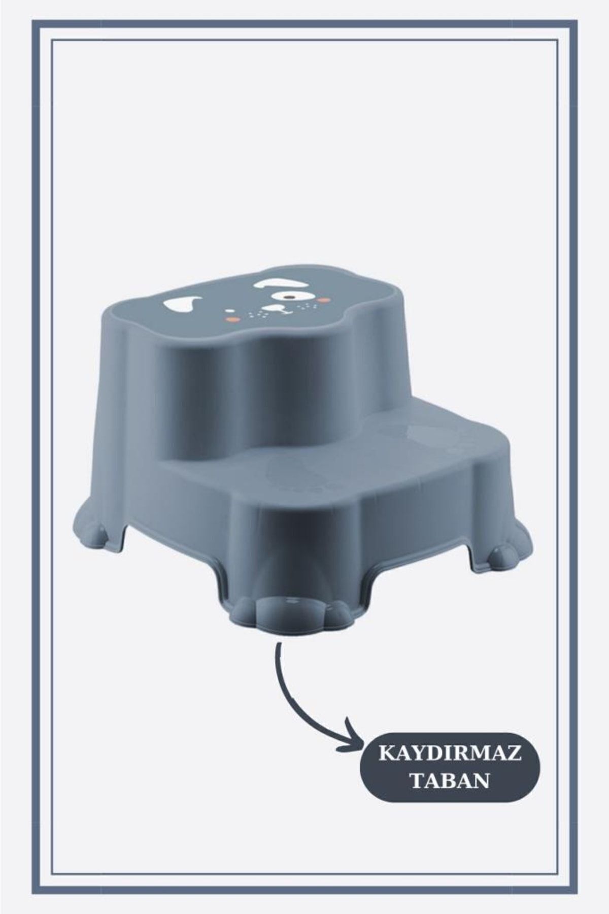 Zuu Baby Çocuklar Için Tuvalet Eğitimine Yardımcı,çift Basamak Banyo Lavabo Merdiven Yükseltici Mavi