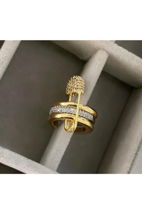 MioArt Çelik Çengel İğneli Taşlı Kıkırdak Küpe Earcuff