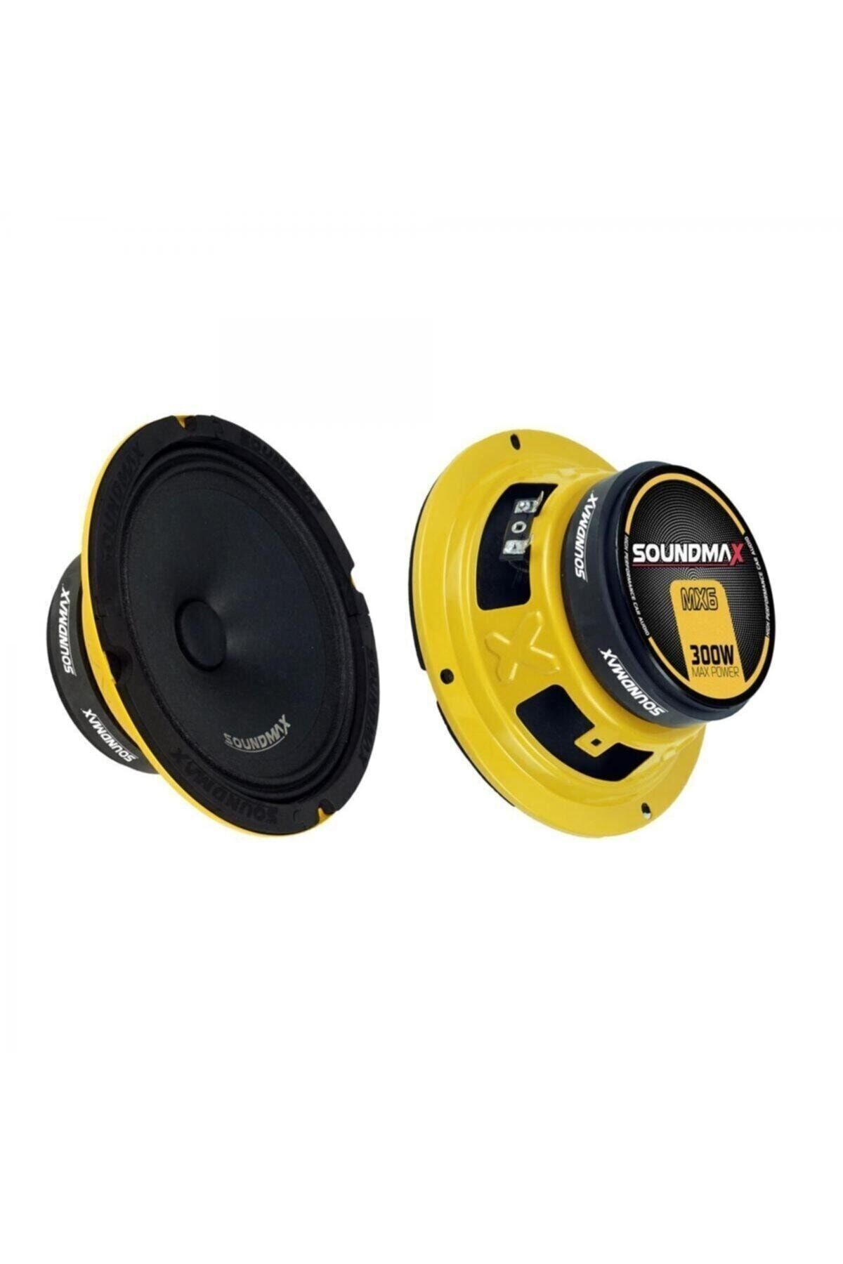Soundmax Sx-mx6 16cm Oto Midrange Hoparlör Çifti 600wat-200rms