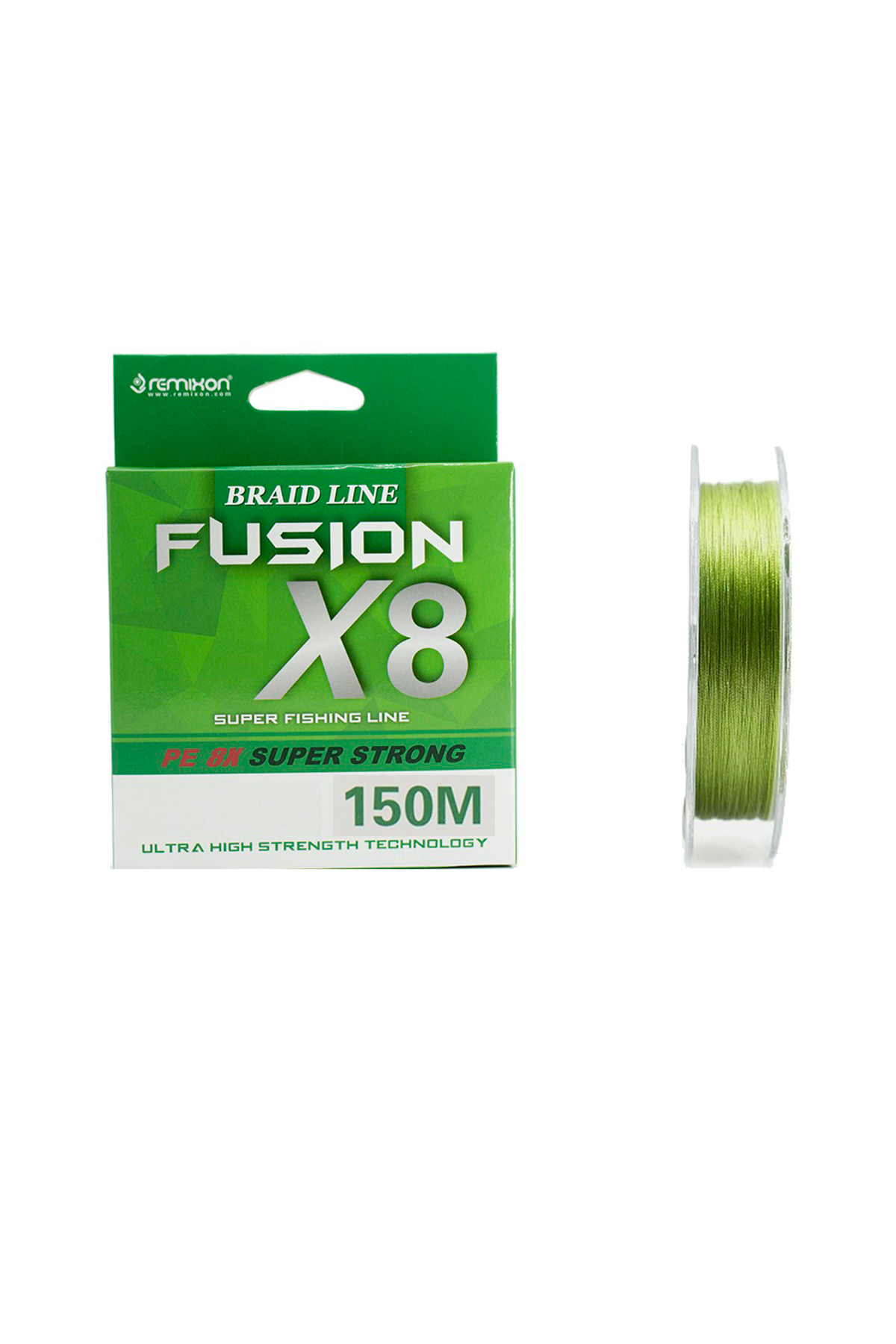 REMIXON Fusion 150m Ip Misina X8 Sarım Green Ip Örgü Yeşil