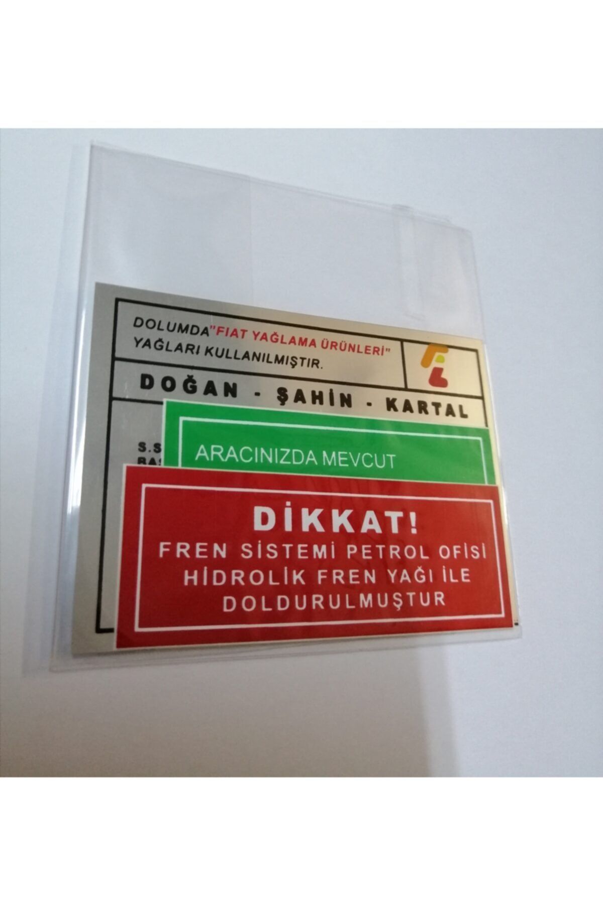 Emr-Tofaş Engine Label Set Doğan Kartal Şahin M131 Set of 3 Panel Label Set 2