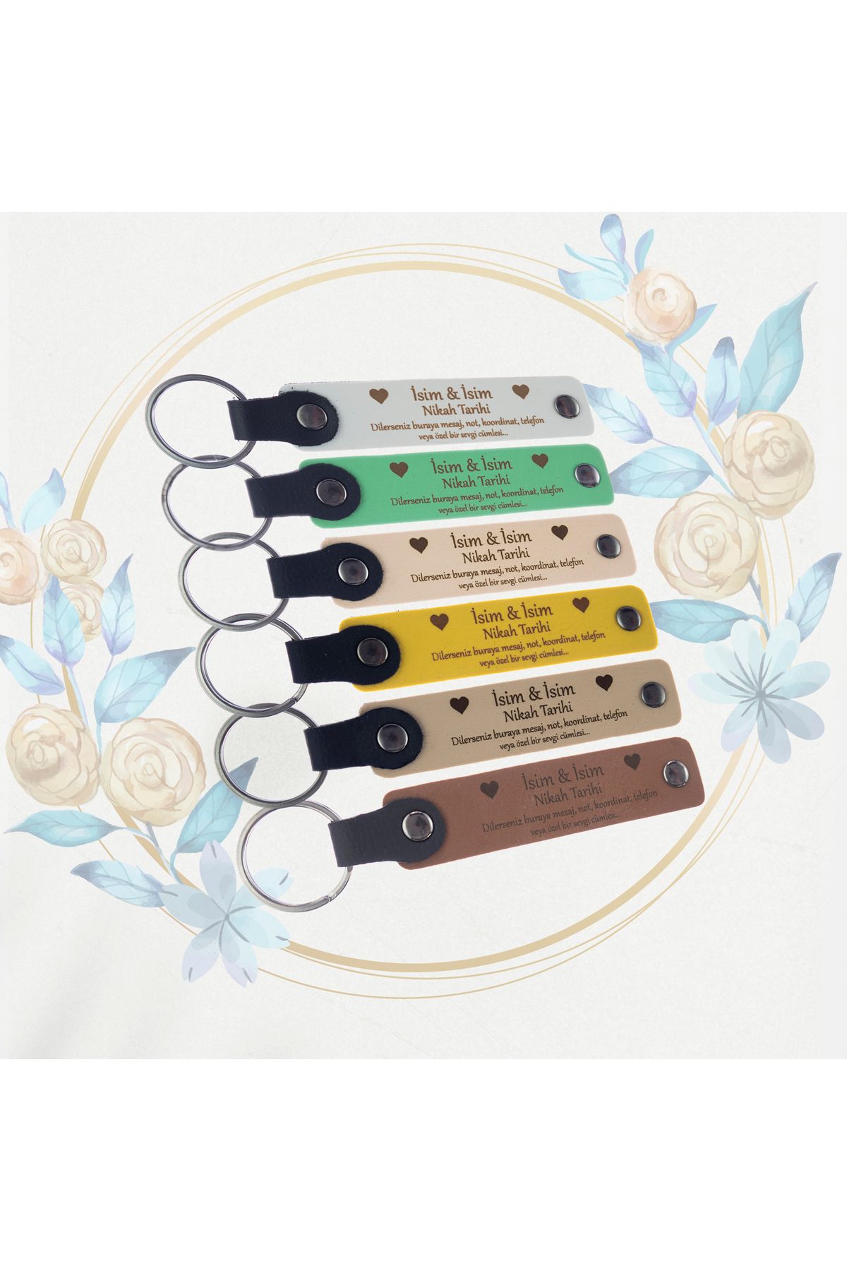 Miaju-Set of 24 Special Production for Traditional Events - Perfect Gift Memory And Souvenir Keychains 7