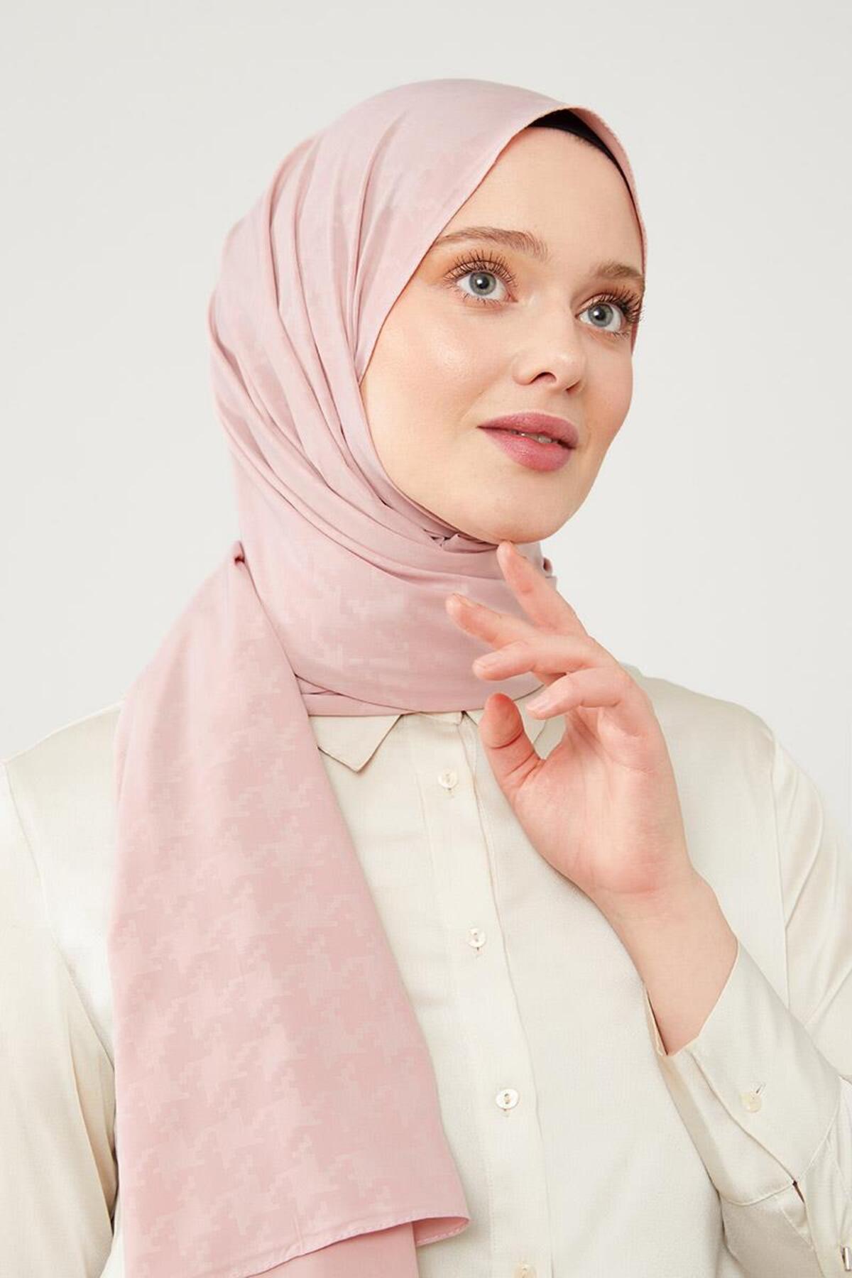 شال زنانه صورتی لویدور | LVD.ELG.0011 اورجینال - تصویر 2