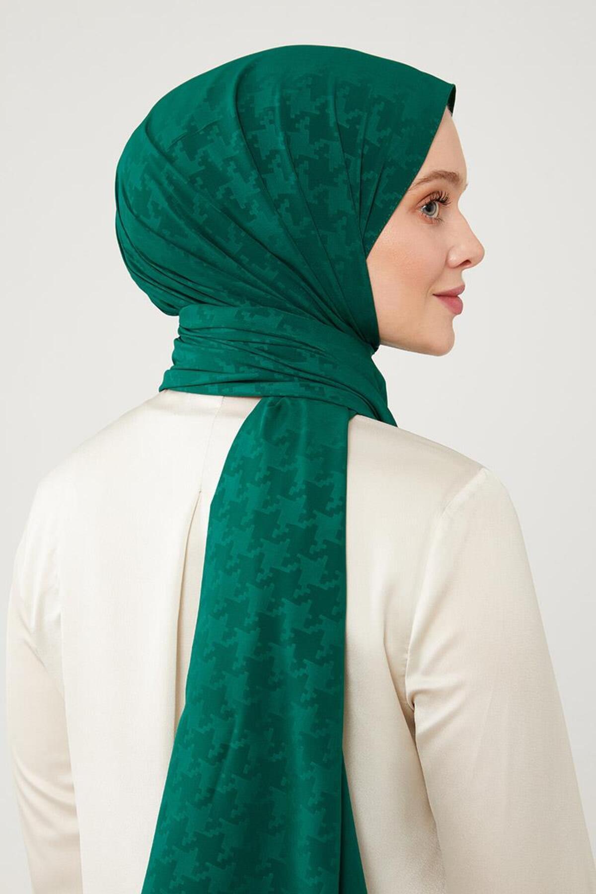 شال زنانه سبز لویدور | LVD.ELG.0011 اورجینال - تصویر 3