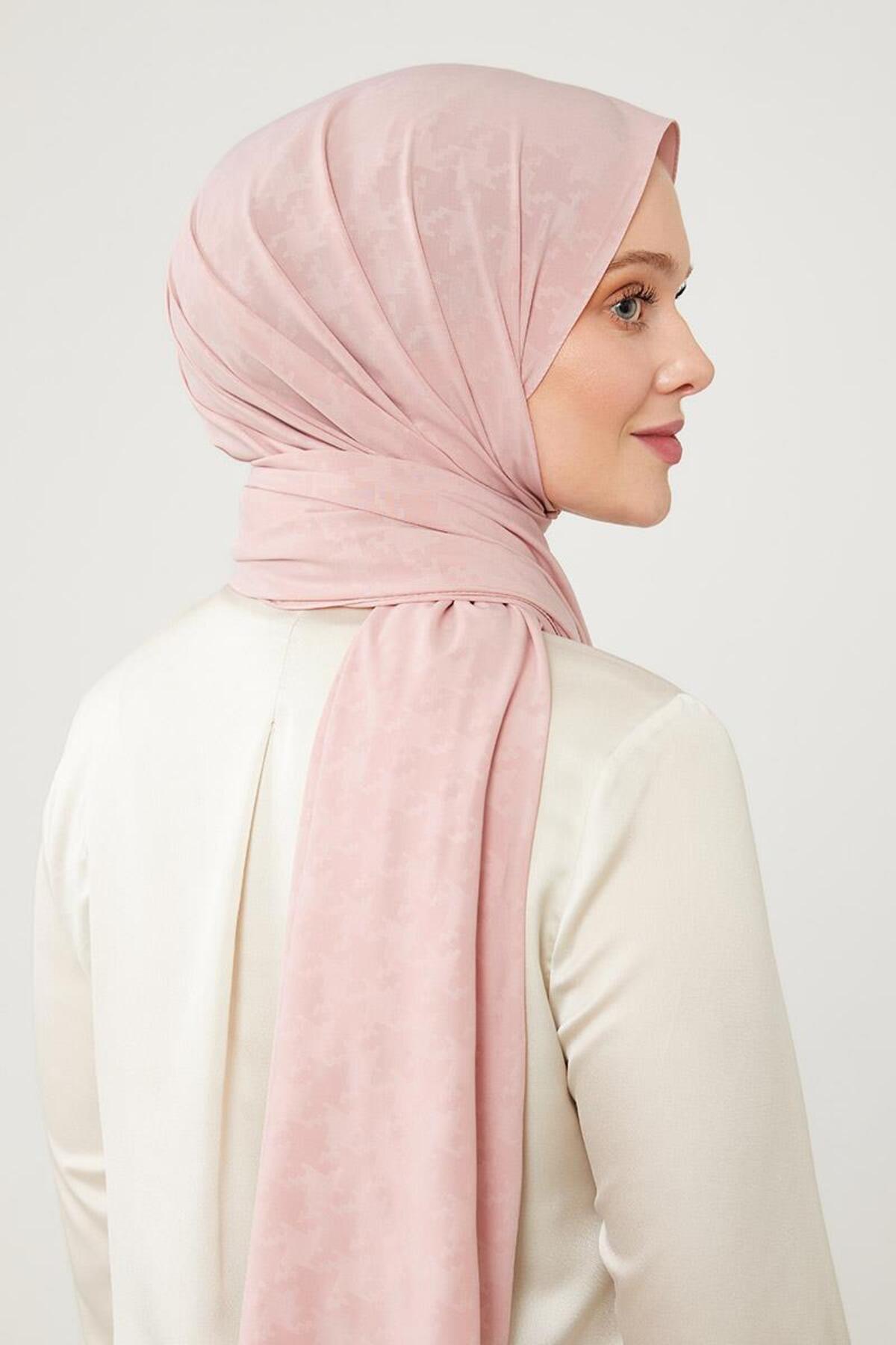 شال زنانه صورتی لویدور | LVD.ELG.0011 اورجینال - تصویر 3