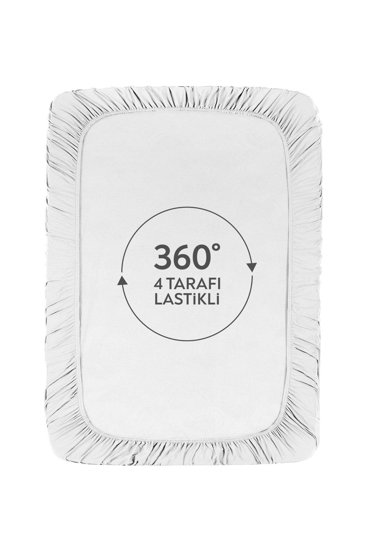 The Berb-Cotton Towel Sheet - 4-Side Elastic, Single/Double, Elastic Towel Sheet 4
