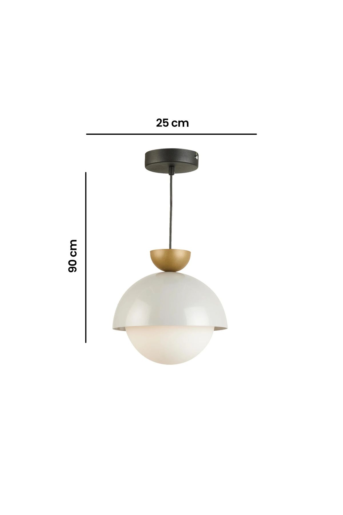 Apliqa-White / Cream Colart Metal Pendant Lamp - 90 cm 5