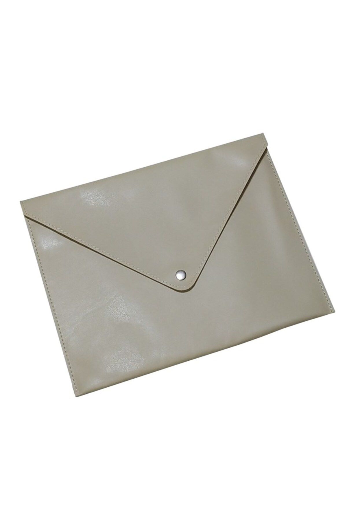 2K-A5 Size Beige Envelope File with Snap Fasteners - 19.5X24.7 Cm, Suitable for Papers! 1