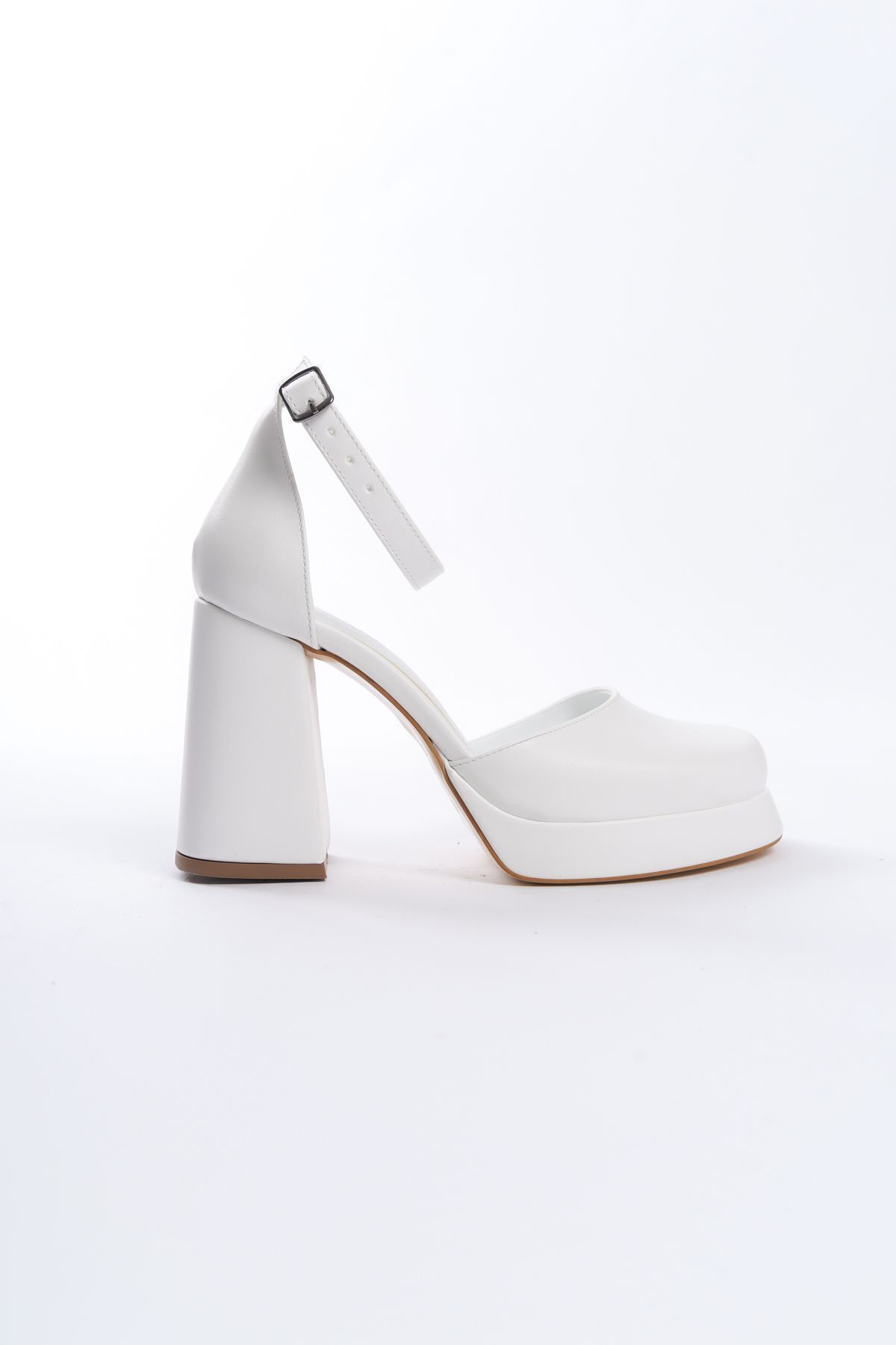 Shoesers-Pantofi de mireasa cu toc cu platforma alb cu design special, pantofi de mireasa 5