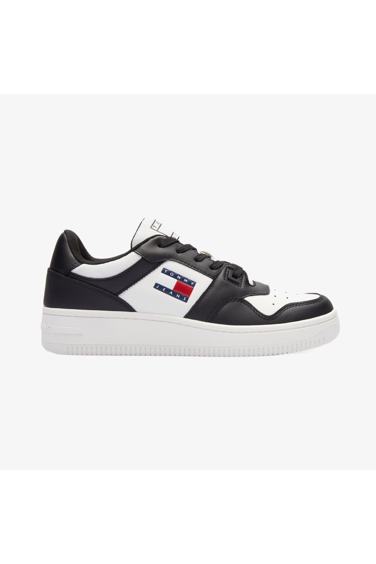 اسنیکر سفید مردانه کفش ورزشی پوست یکپارچهسازی با سیستمعامل Tommy Hilfiger