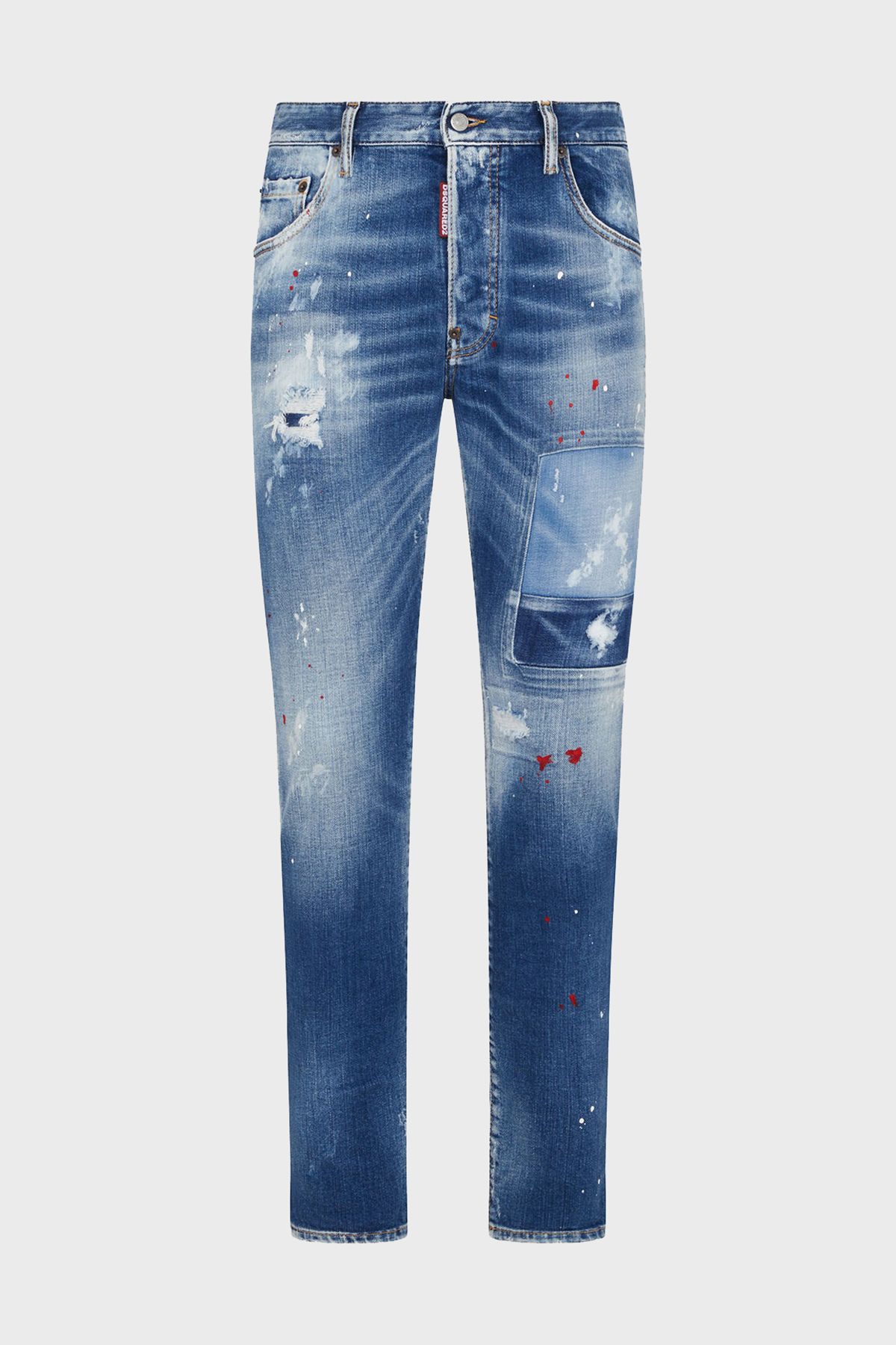 DSquared2 Strec Pamuklu Skinny Fit Jeans Erkek KOT PANTOLON S74LB1456 S30663 470 Erkek Giyim
