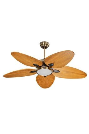 Alsanfan Galata Pirinç Motorlu Kahverengi Kanatlı Aydınlatmalı Uzaktan Kumand...