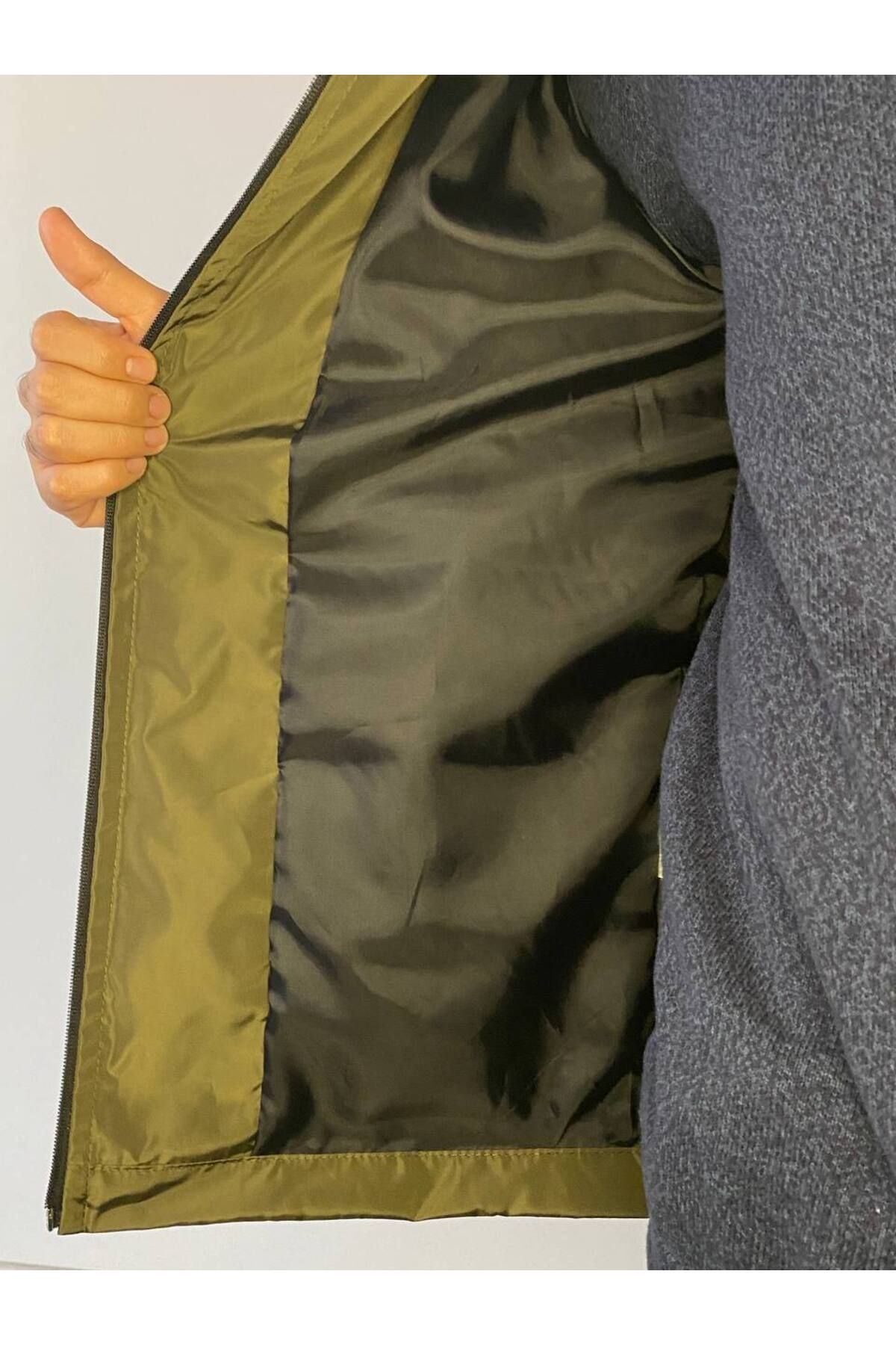 کاپشن مردانه سبز TNY | MP51123 اورجینال - تصویر 3