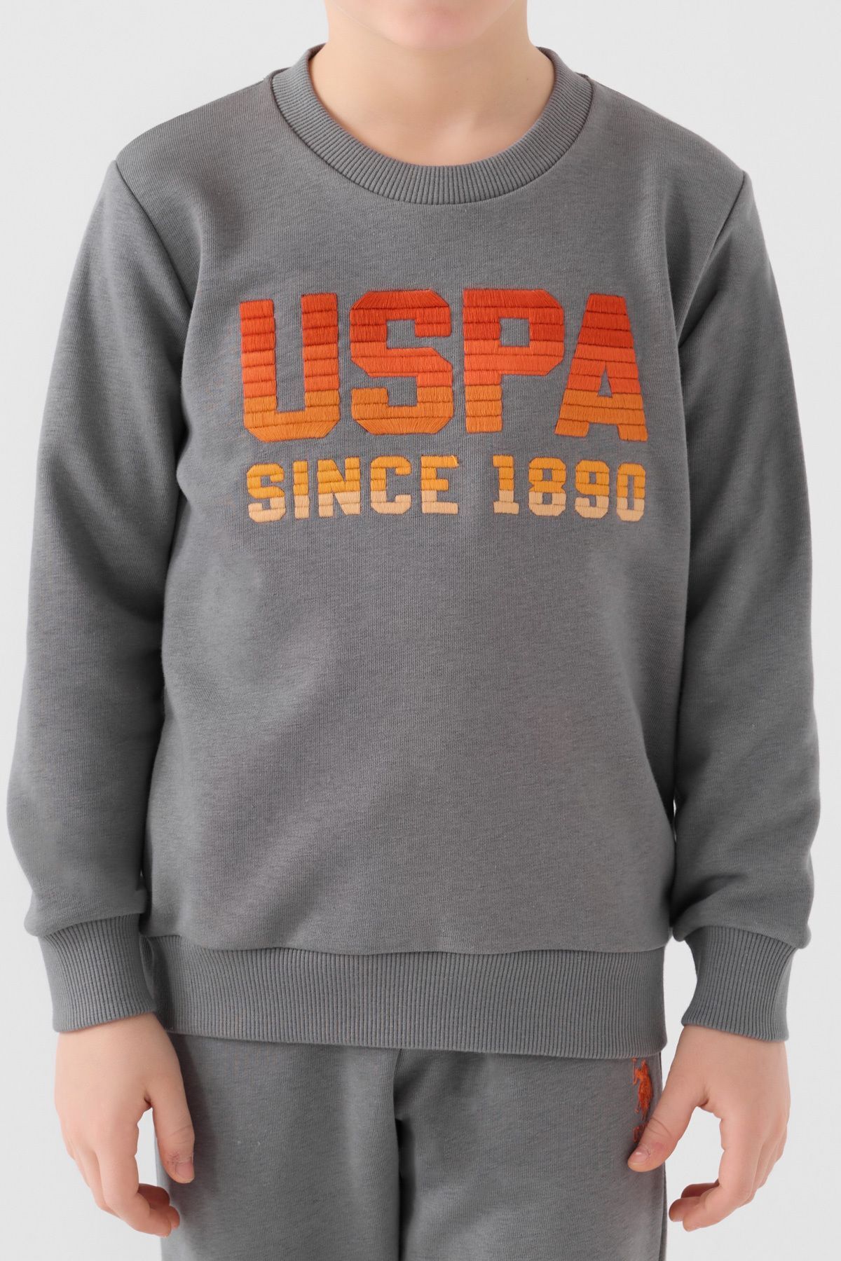 شلوار گرمکن پسرانه خاکستری یو اس پولوU.S. Polo Assn. | EREN1926 اورجینال - تصویر 4