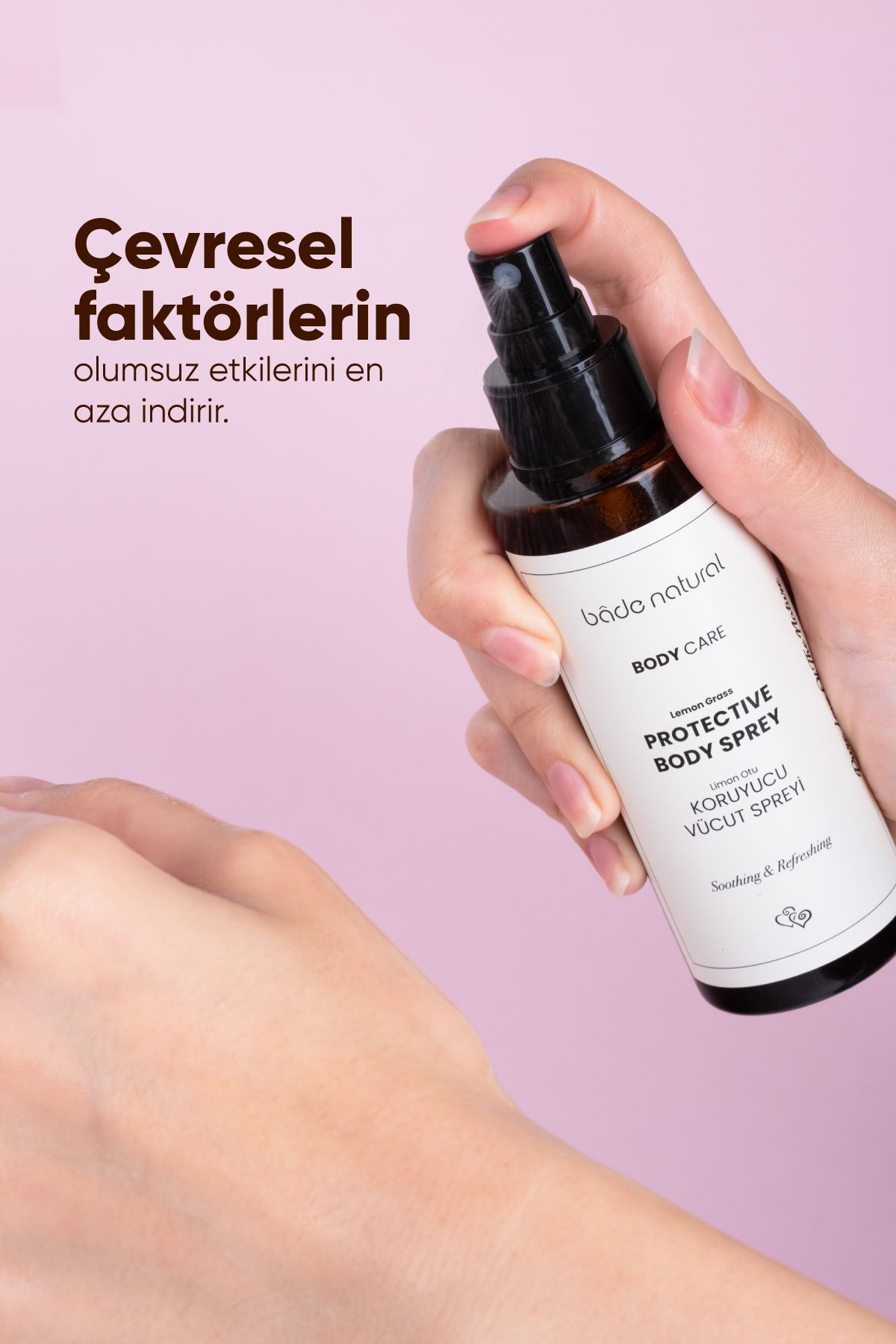 اسپری بدن محافظ گیاهی لیمو 100 میل Bade Natural