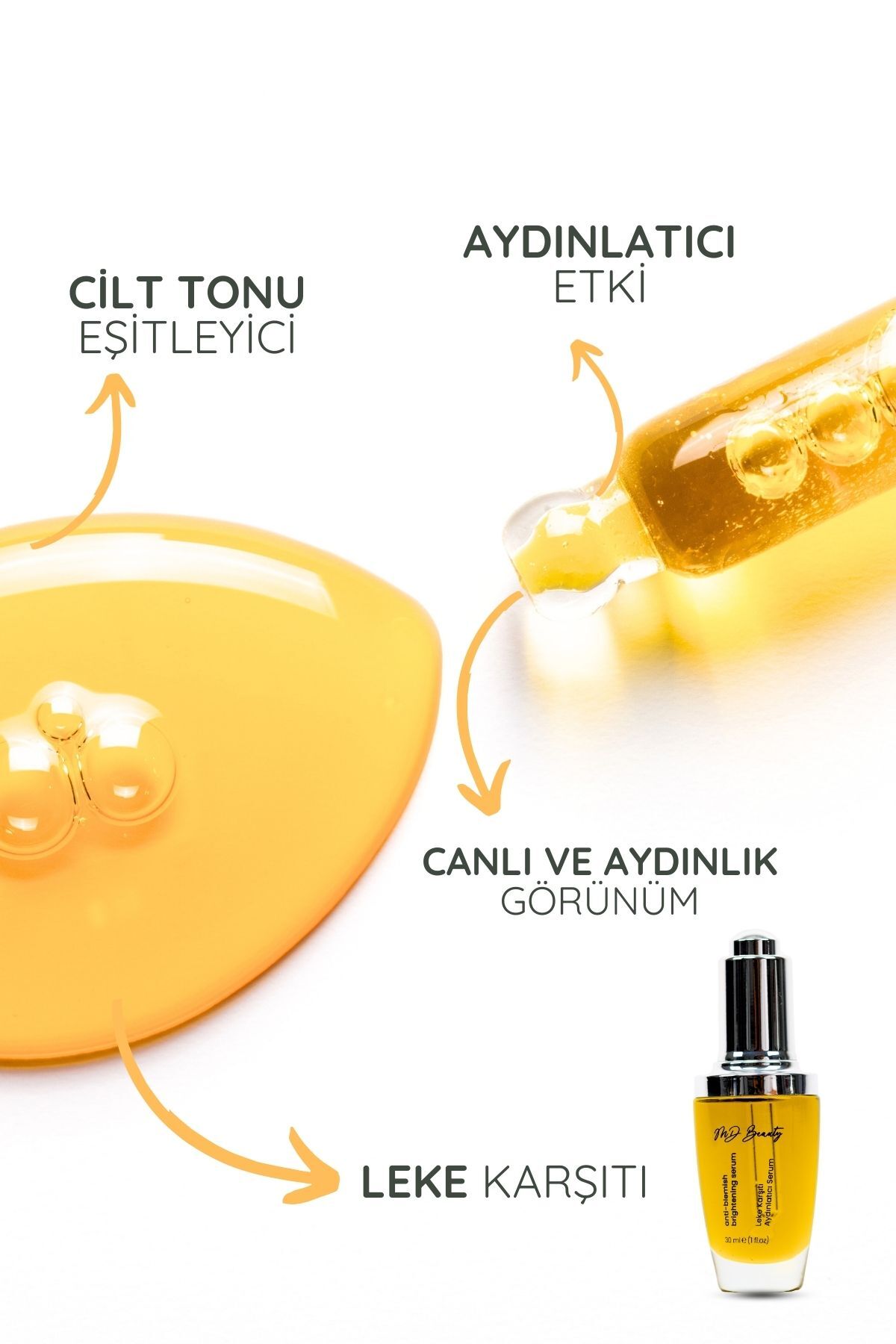 Leke Karşıtı Aydınlatıcı Besleyici Yağ Bazlı Serum — MD1049 — تصویر 3 از 9