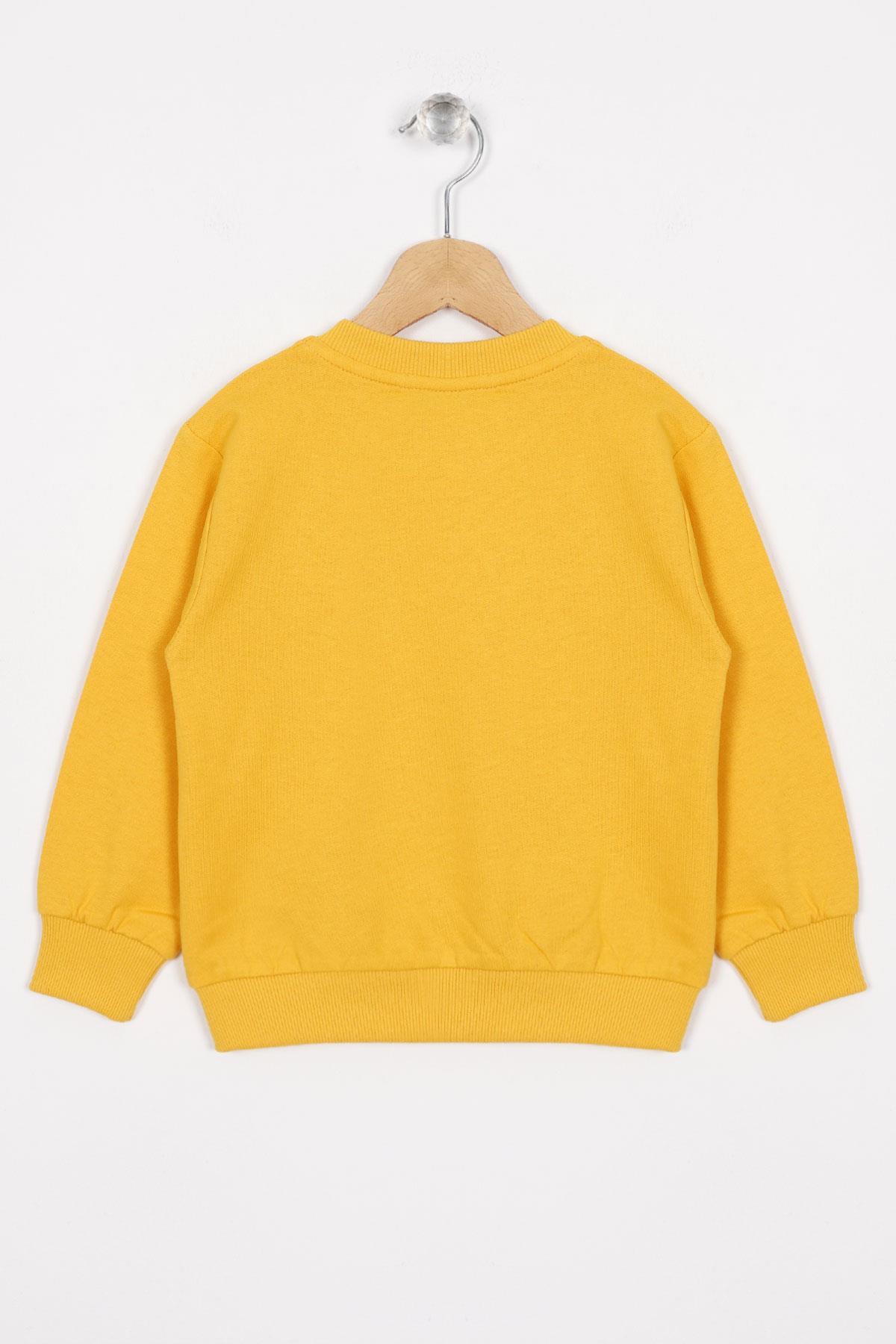 سویشرت پسرانه زرد zepkids | 1035926 اورجینال - تصویر 3