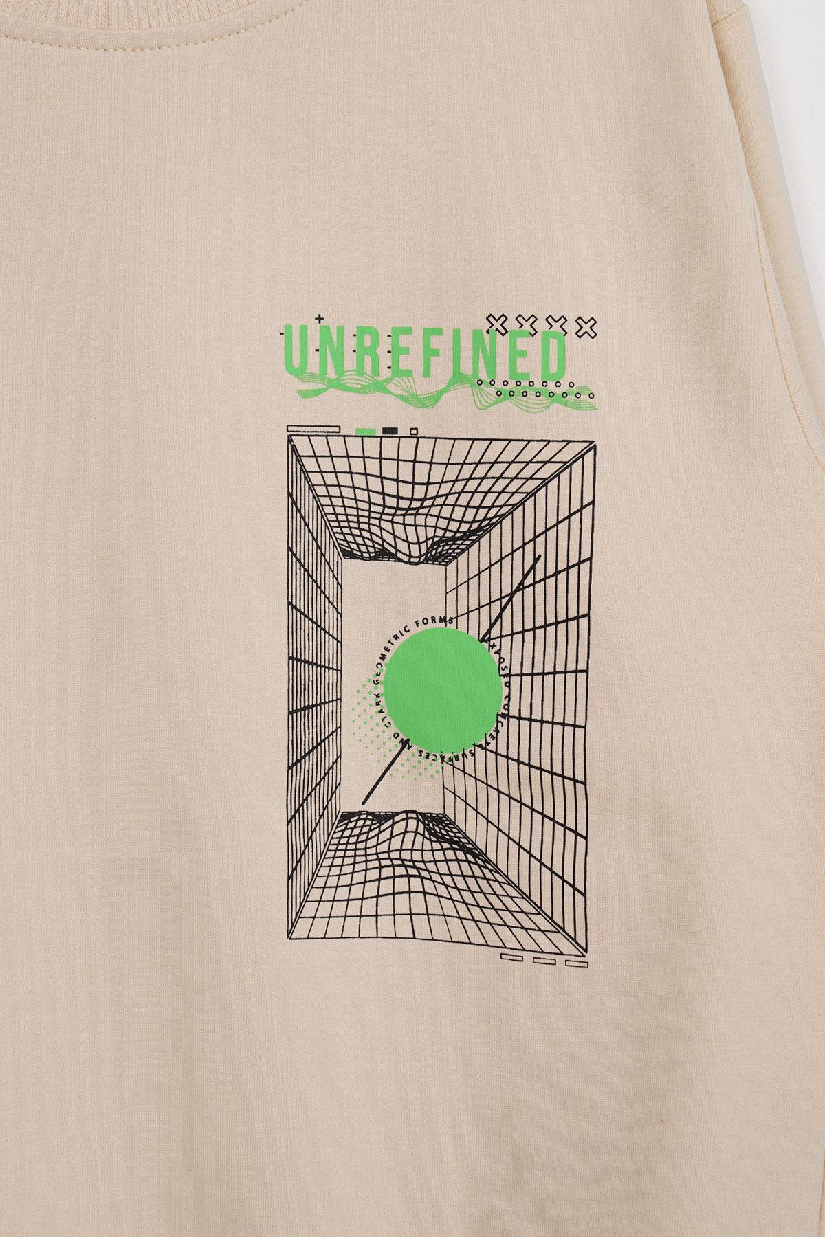 سویشرت پسرانه خاکستری zepkids | 1036257 اورجینال - تصویر 2