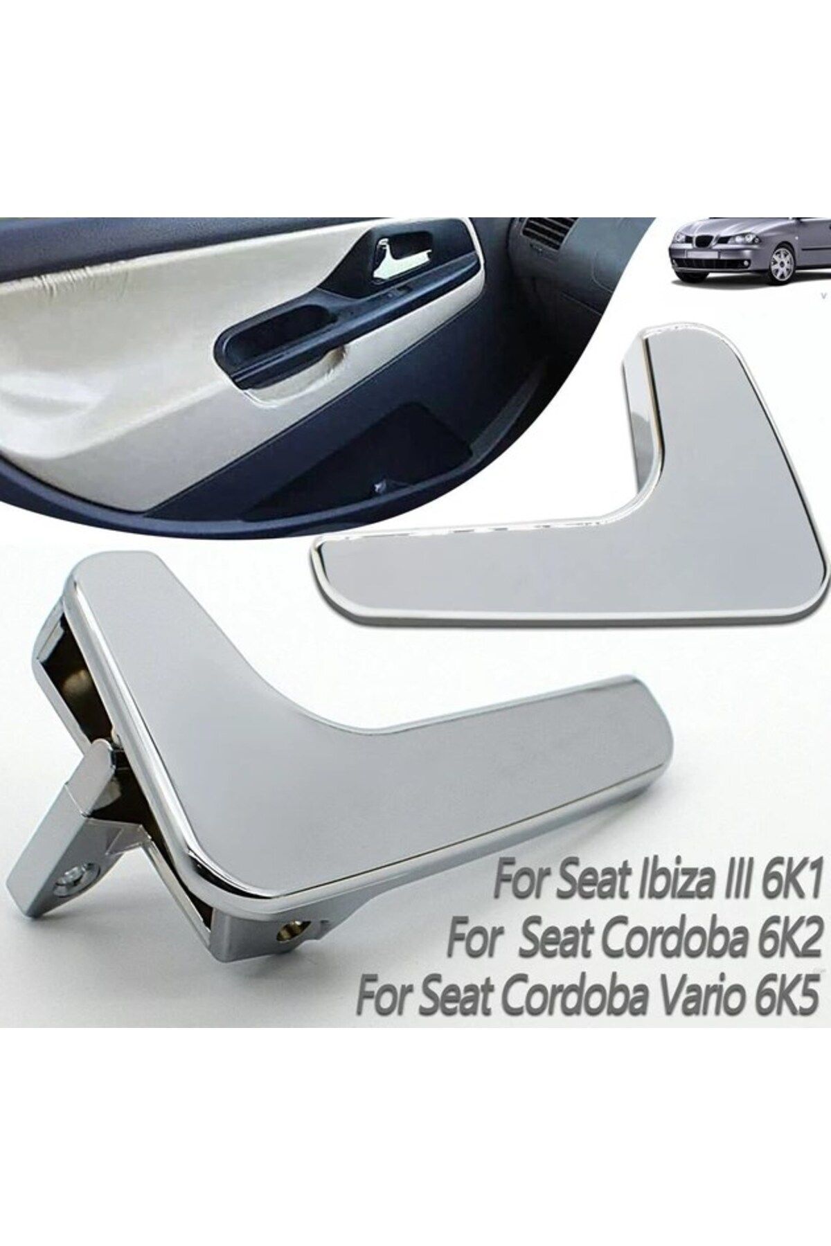 İTAQİ Seat Cordoba Ibıza İç Kapı Kol Açma Kulp Sağ Sol Ön Kapı Set