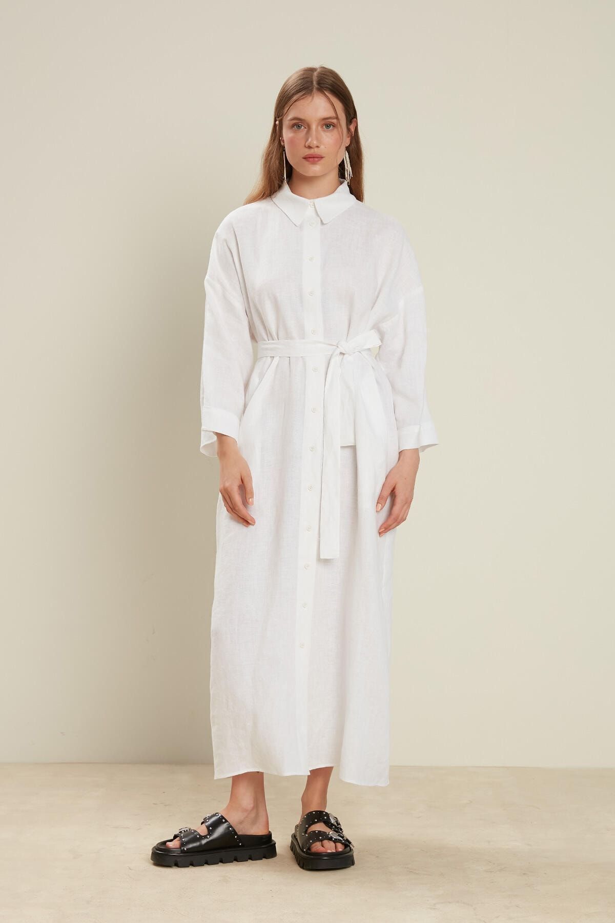 Manuka-LEINENKLEID WEISS 5